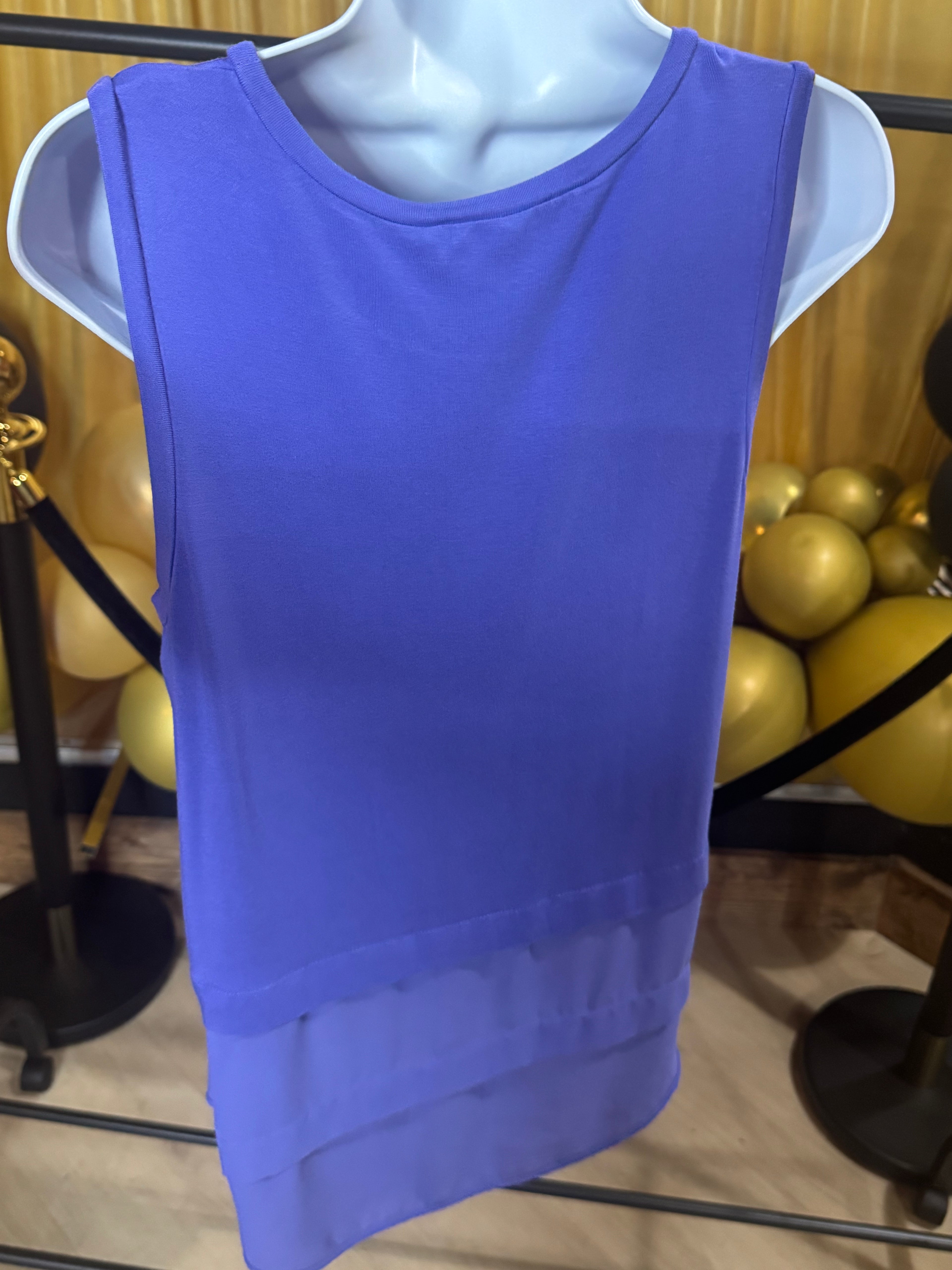 Michael Michael Kors Purple Sleeveless Blouse Size M