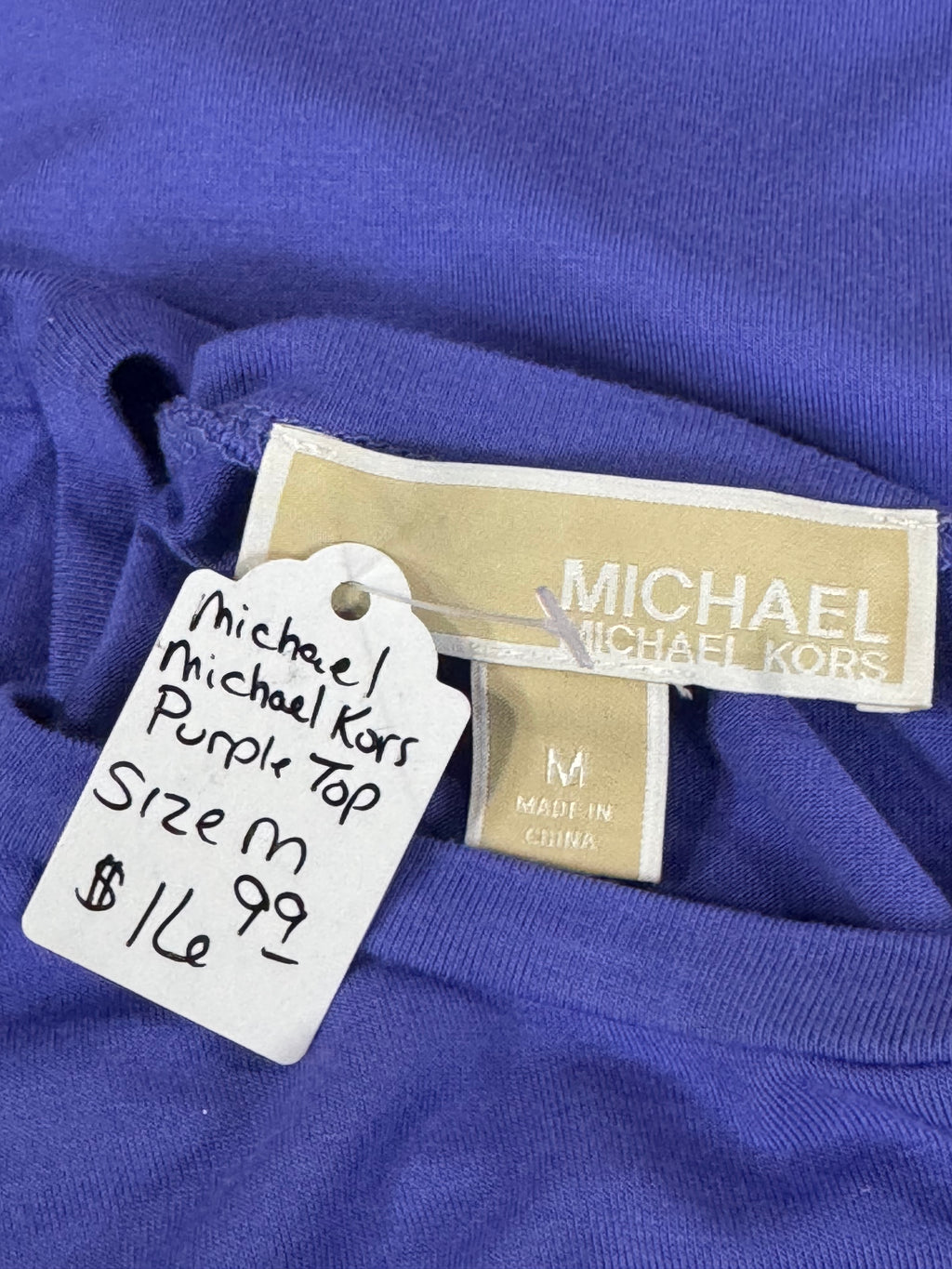 Michael Michael Kors Purple Sleeveless Blouse Size M