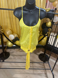 Banana Republic Yellow & White Sleeveless Top Sz XS