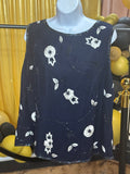 Adrianna Papell 100% Silk Beaded & Embroidered Blouse Size 18