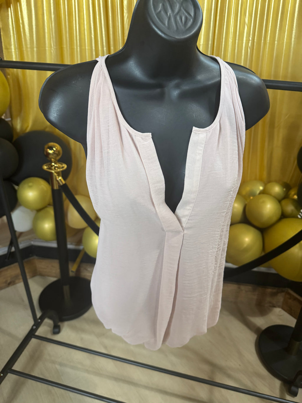 Sophie Max Pink Sleeveless Blouse Size L