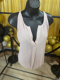 Sophie Max Pink Sleeveless Blouse Size L