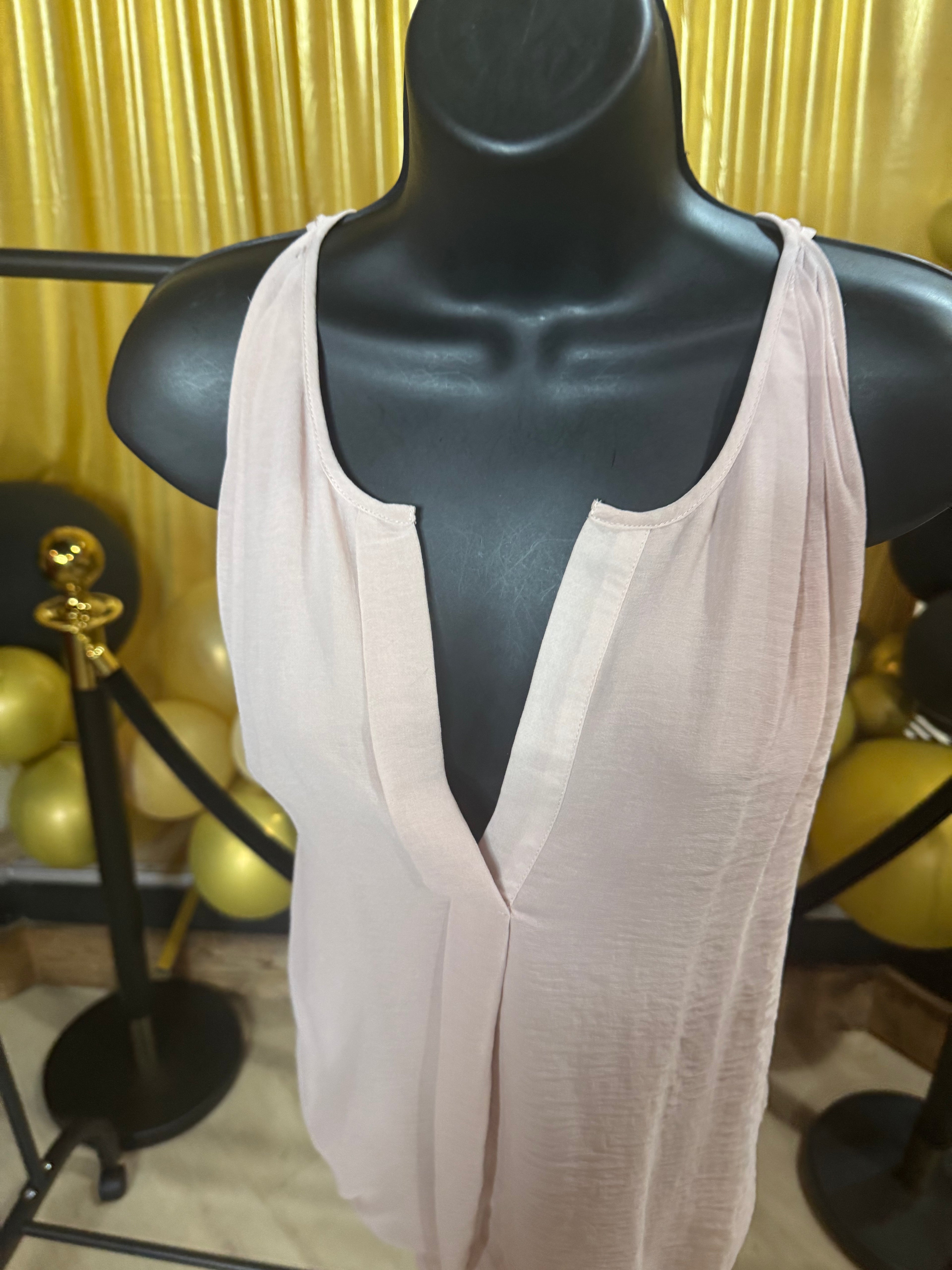 Sophie Max Pink Sleeveless Blouse Size L