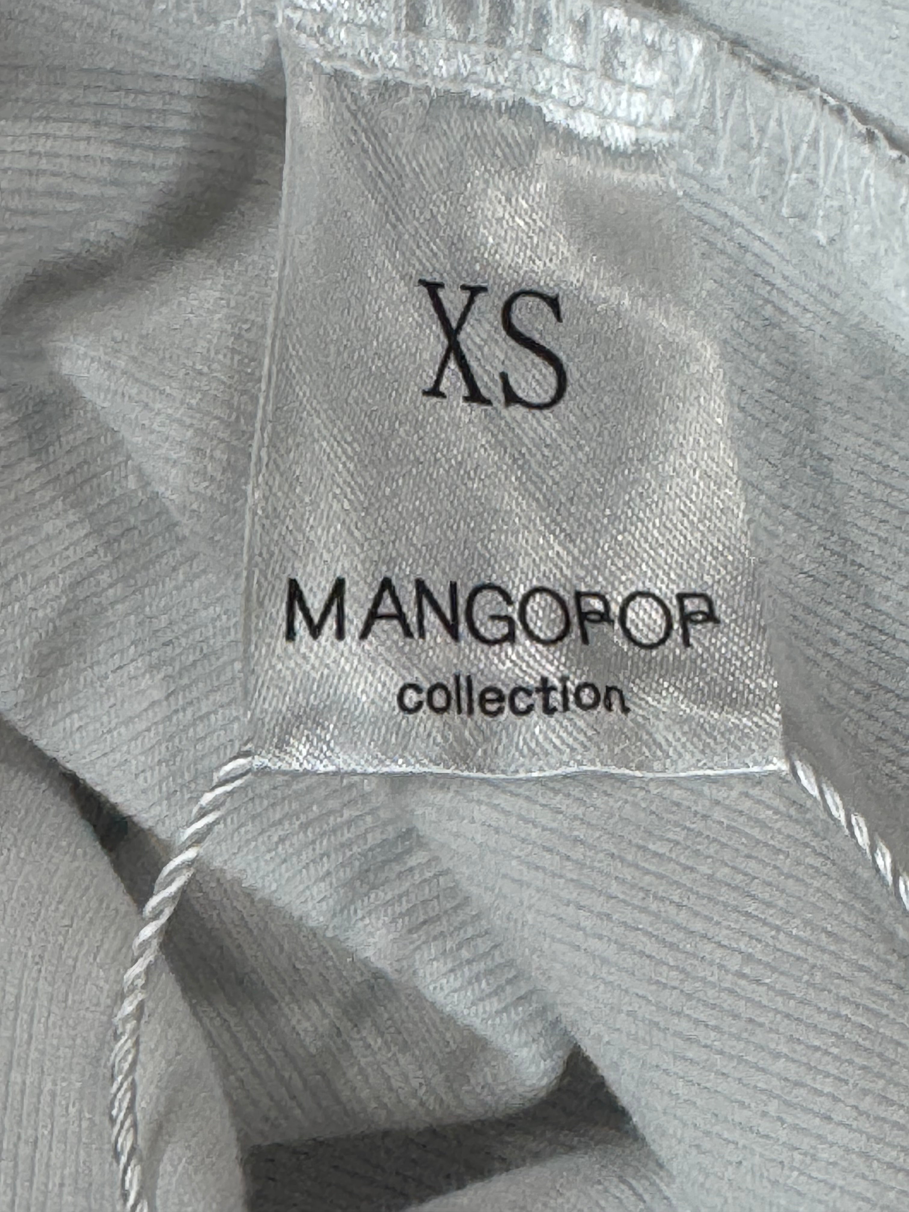 MangoPop NWT White Short Sleeve Bodysuit Size XS