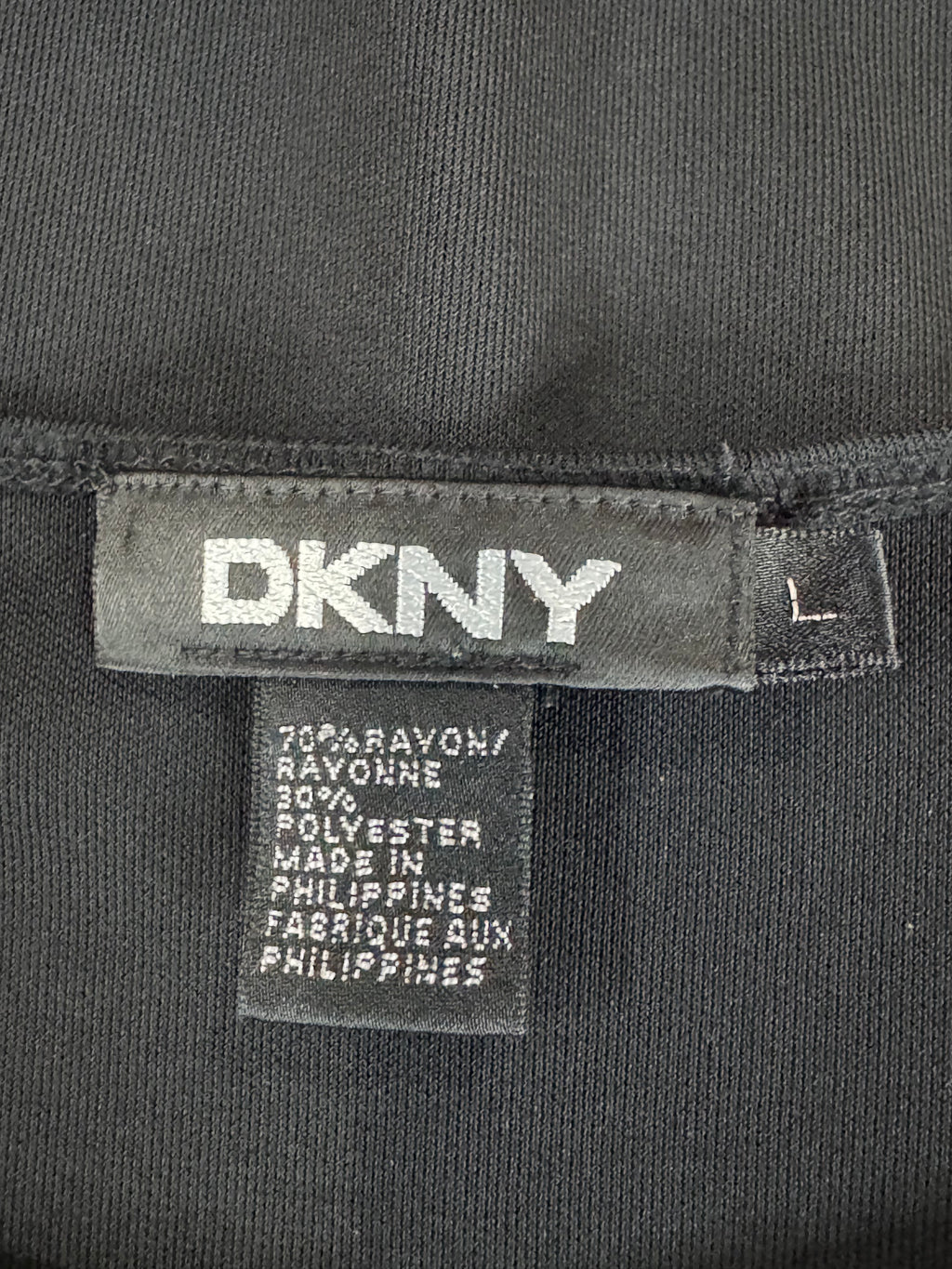 DKNY Black Sleeveless Blouse Size L