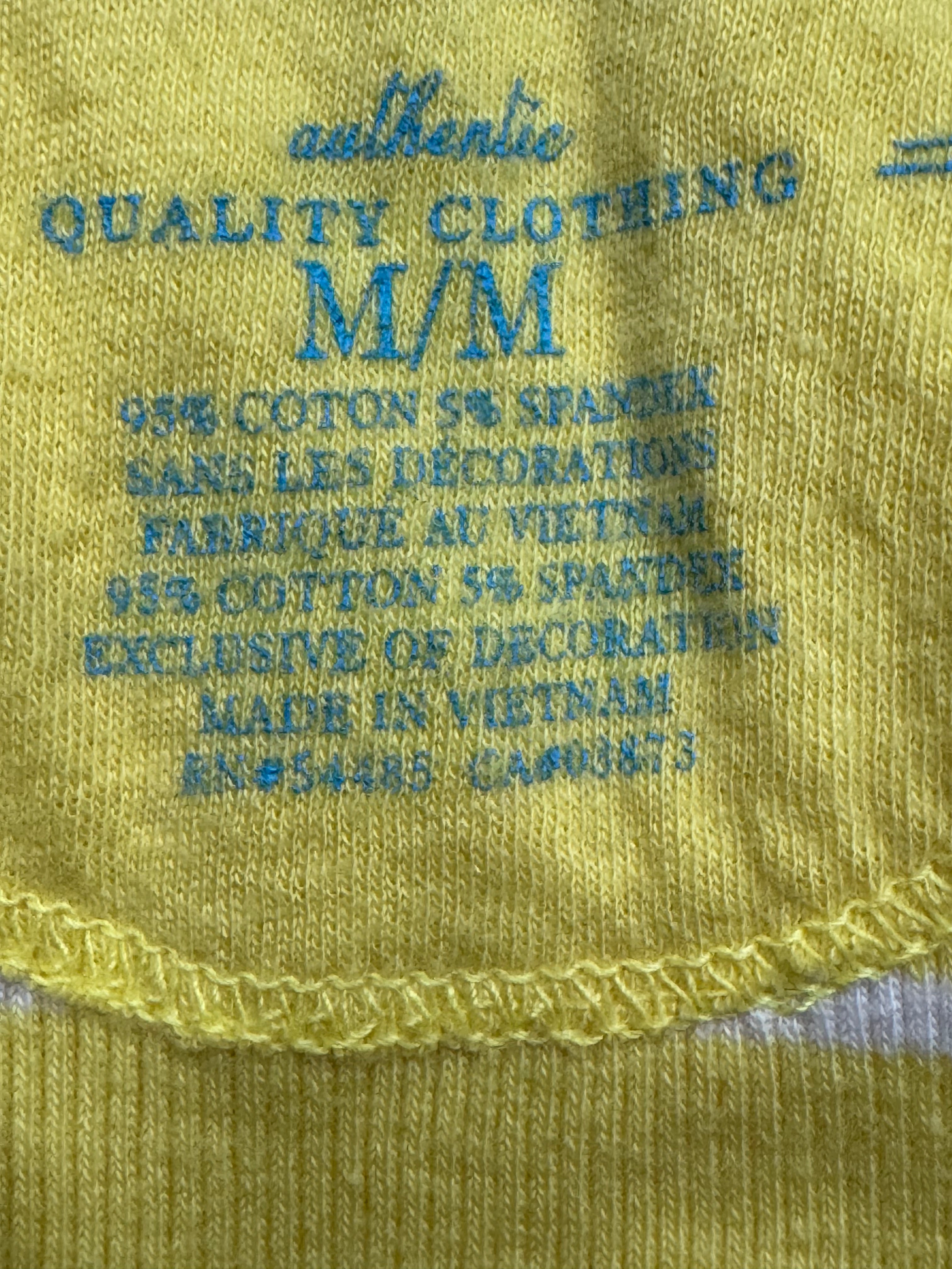 American Eagle Yellow Striped Ribbed Tank Top Size Medium ☀️