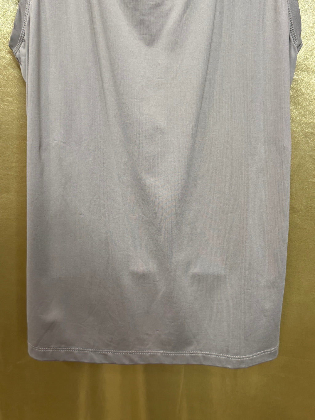 New Directions Large Taupe Sleeveless Tank Top | Nylon Spandex Blend