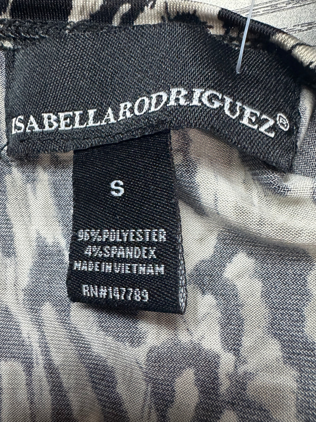 Isabella Rodriguez Leopard Print Blouse | Size Small | Ruched Side Drawstring Top