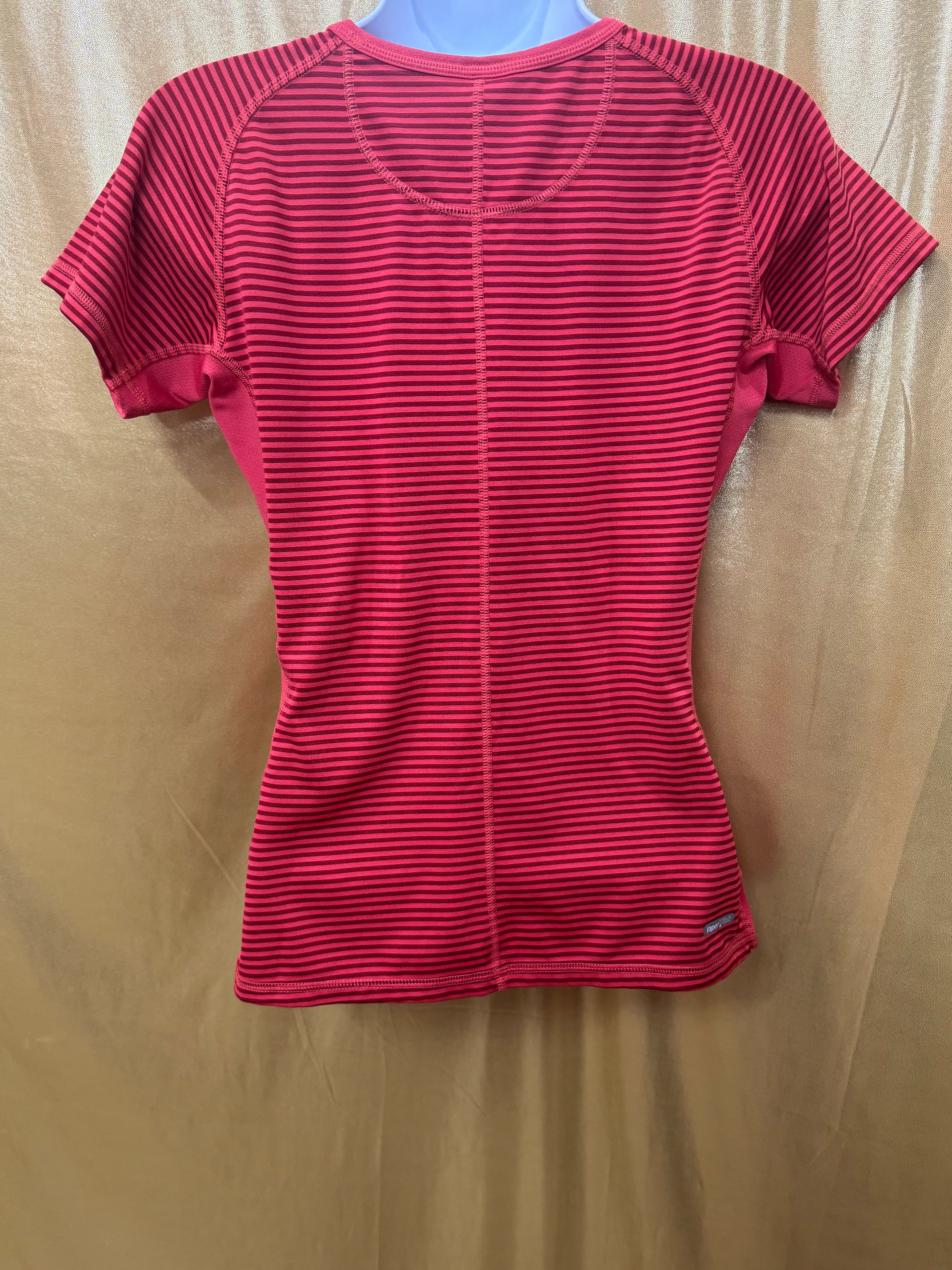The North Face Pink Striped Athletic Top - Size Small 🏃‍♀️