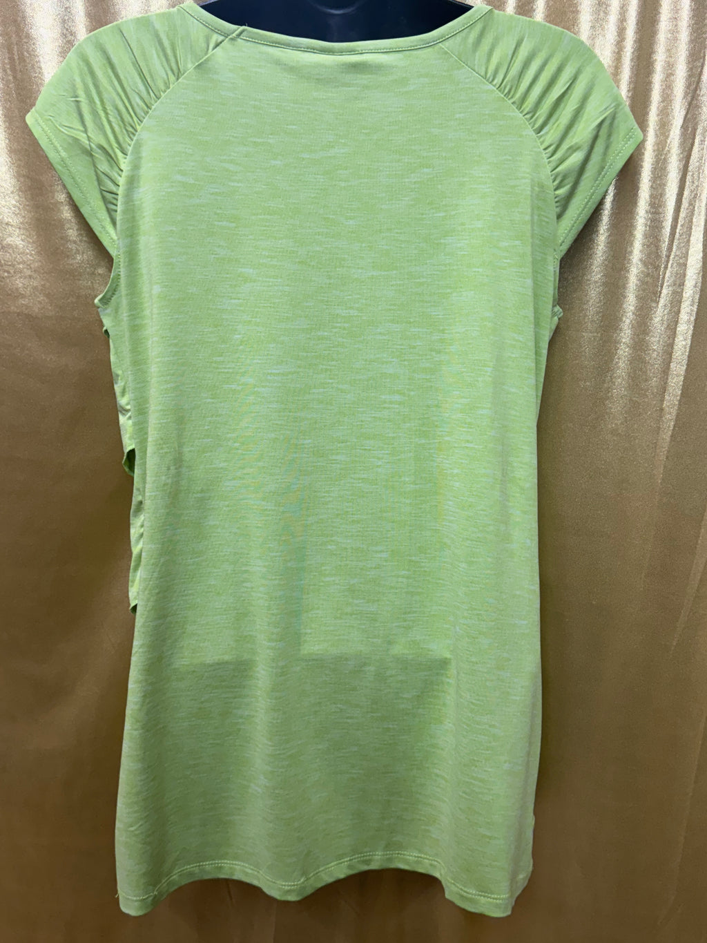 Rafaella Lime Green Tiered Ruffle Top - Size Small