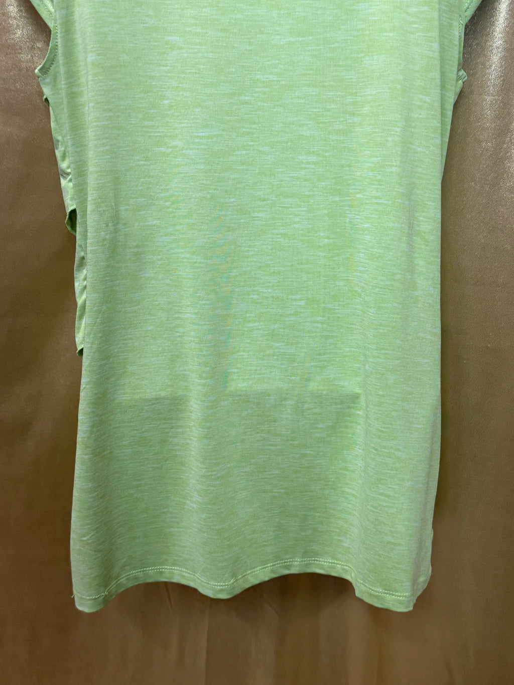 Rafaella Lime Green Tiered Ruffle Top - Size Small