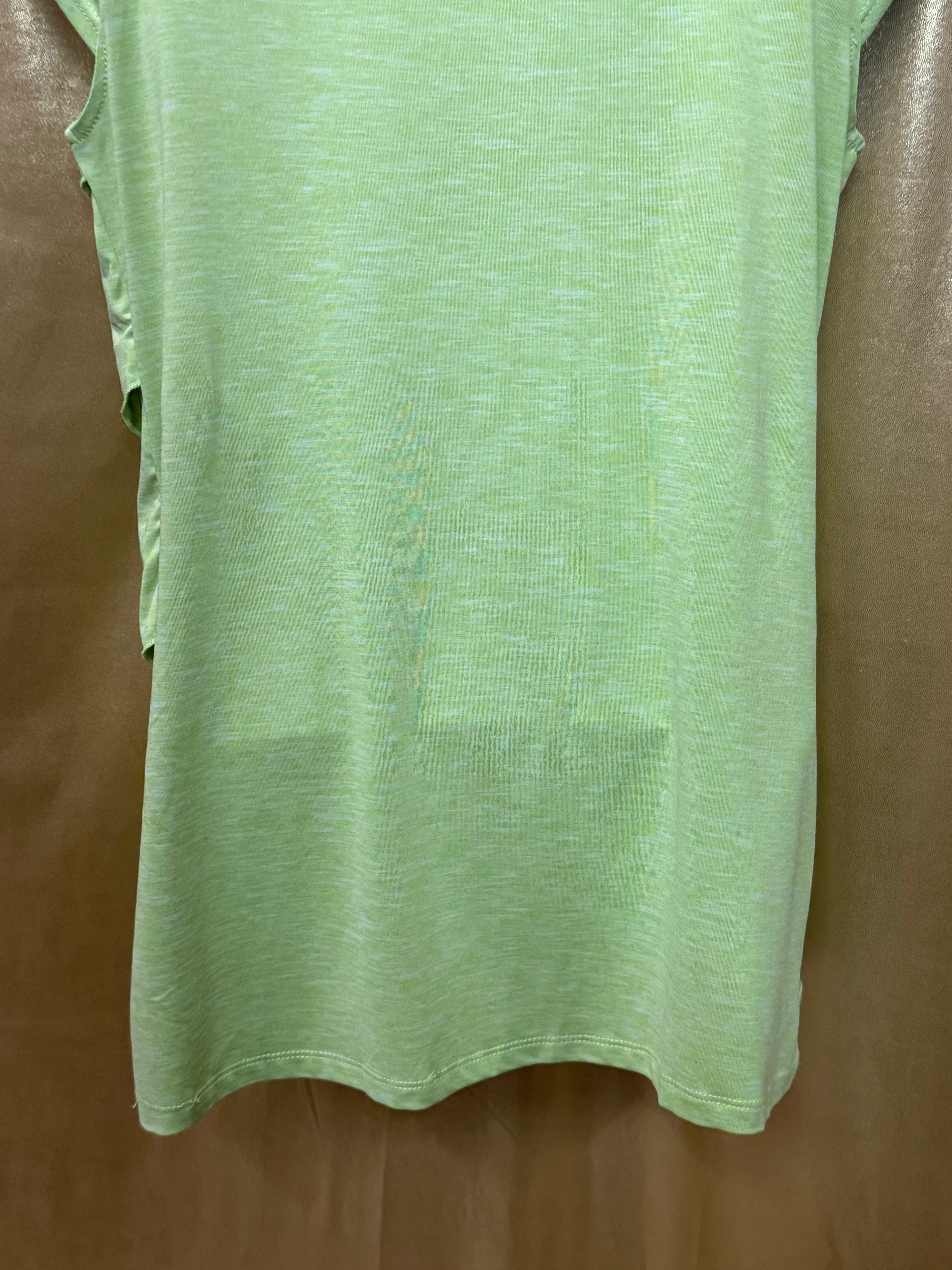 Rafaella Lime Green Tiered Ruffle Top - Size Small