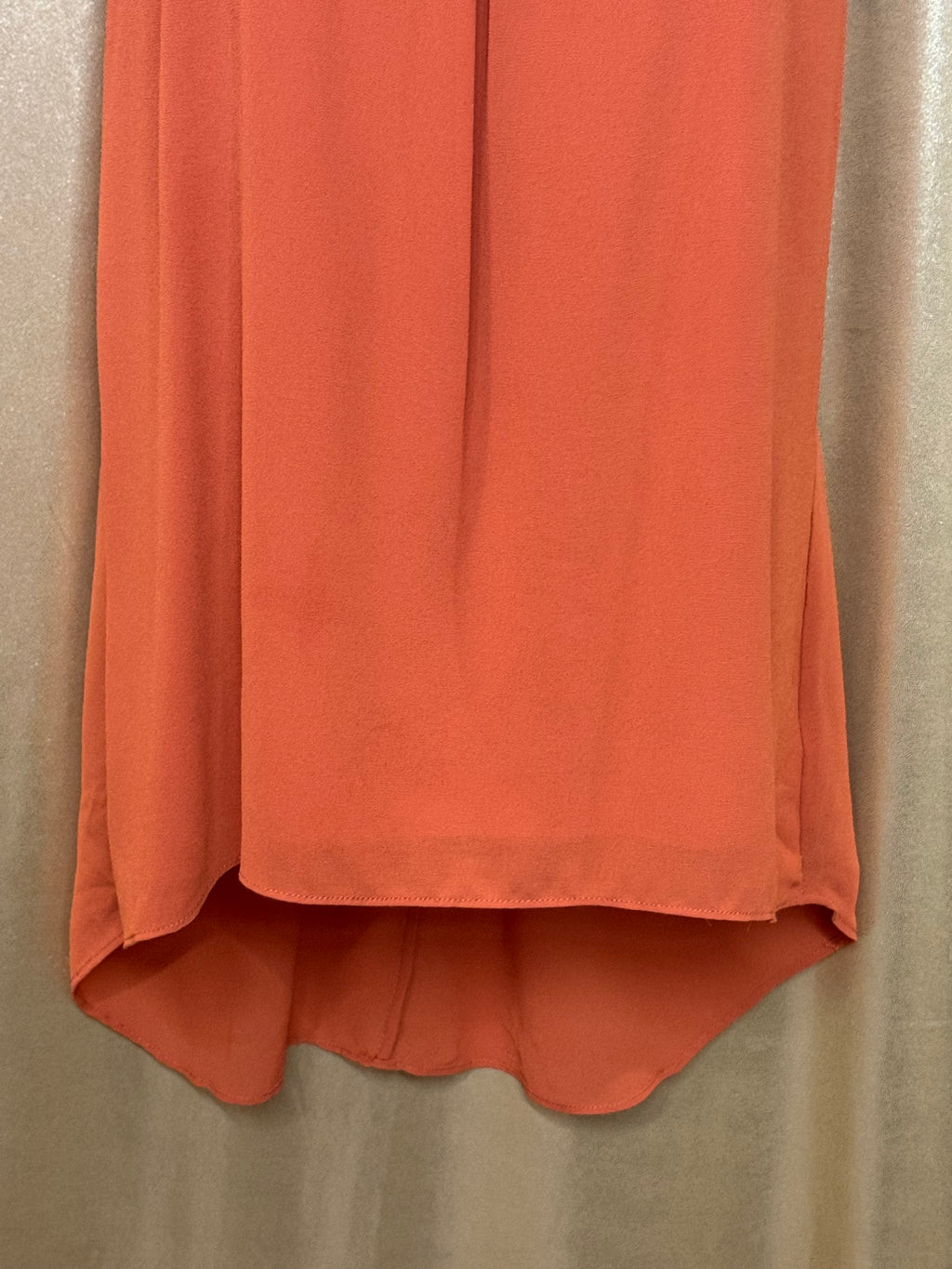 Naked Zebra Orange Racerback Tank Top Blouse Size S