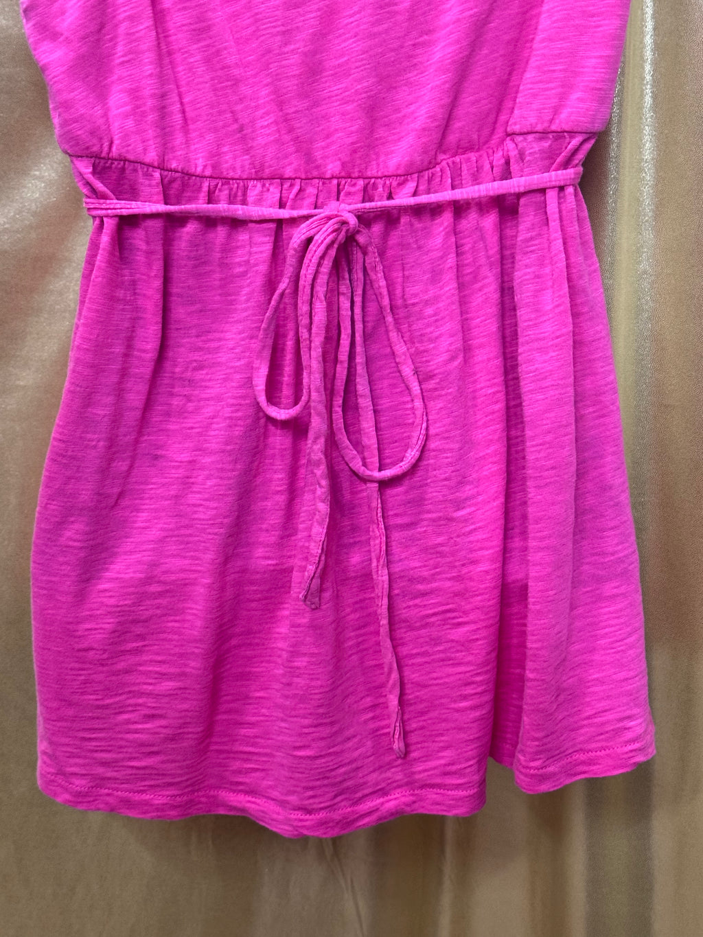 J.Crew Hot Pink Empire Waist Faux Wrap Tank Top Size Small