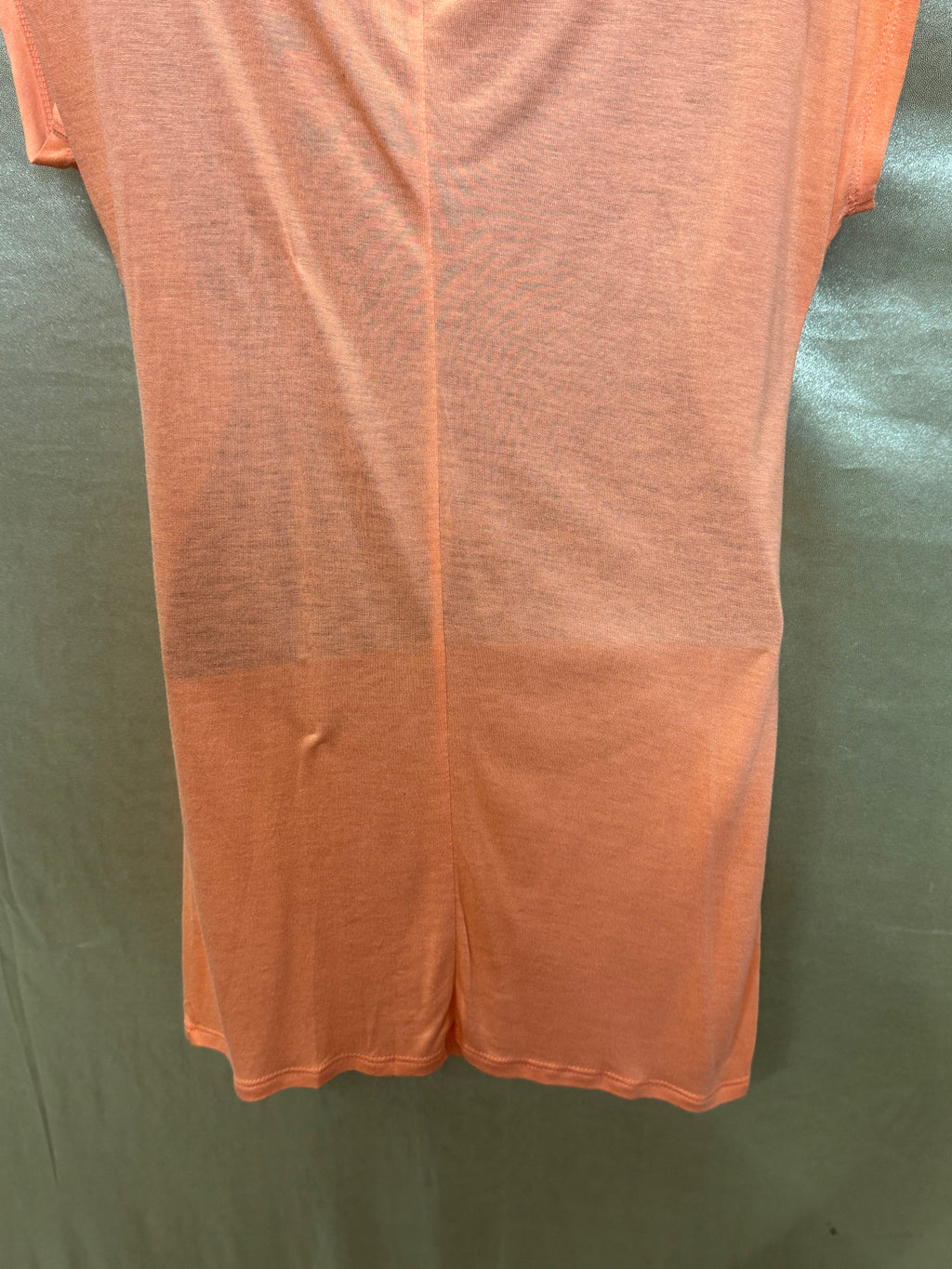New York & Co. Peach Orange Twist Front Tunic Dress Size S Rayon