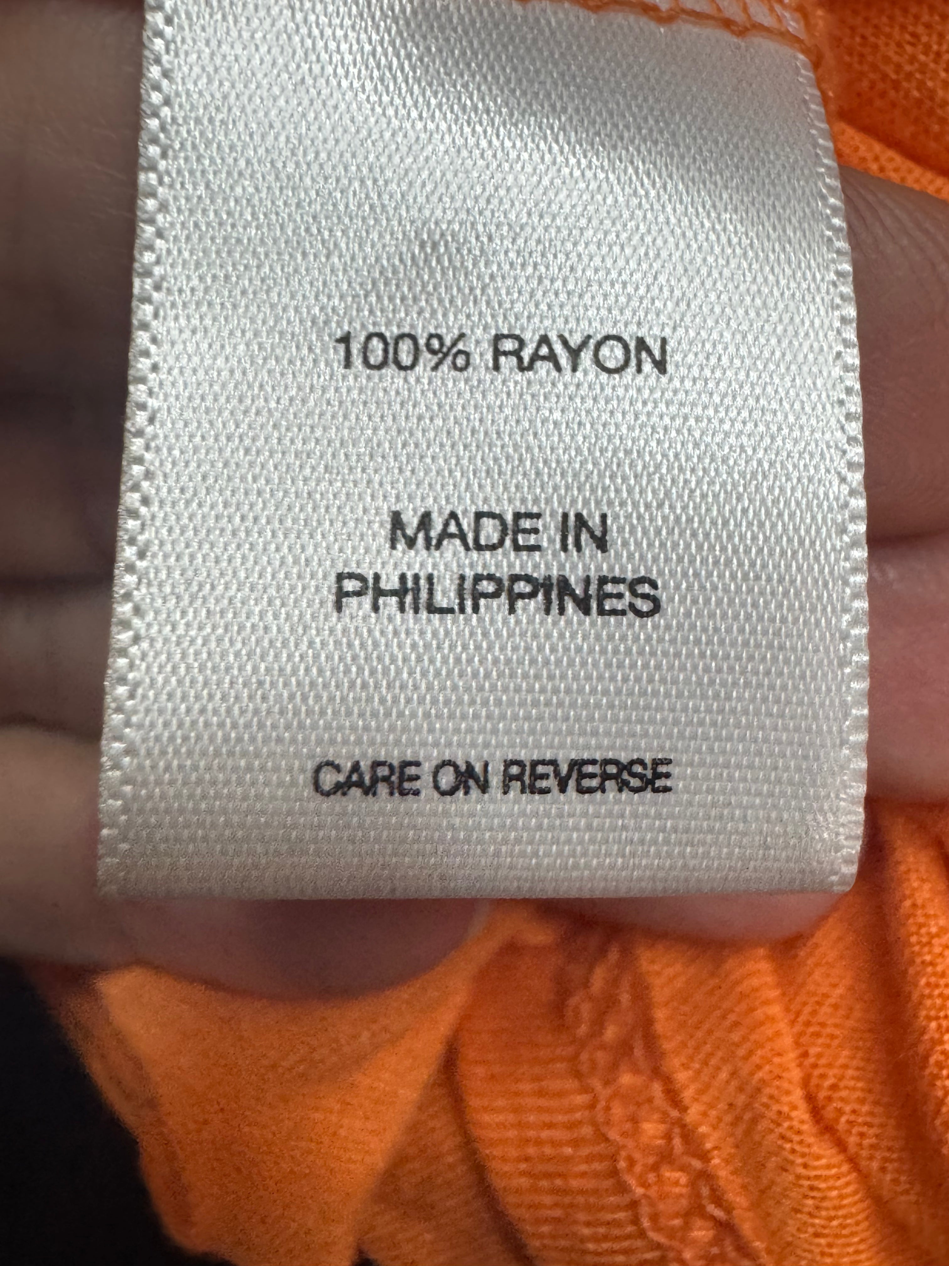 New York & Co. Peach Orange Twist Front Tunic Dress Size S Rayon