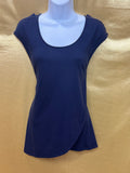 Gap Navy Blue Scoop Neck Tulip Hem Tee – Size M