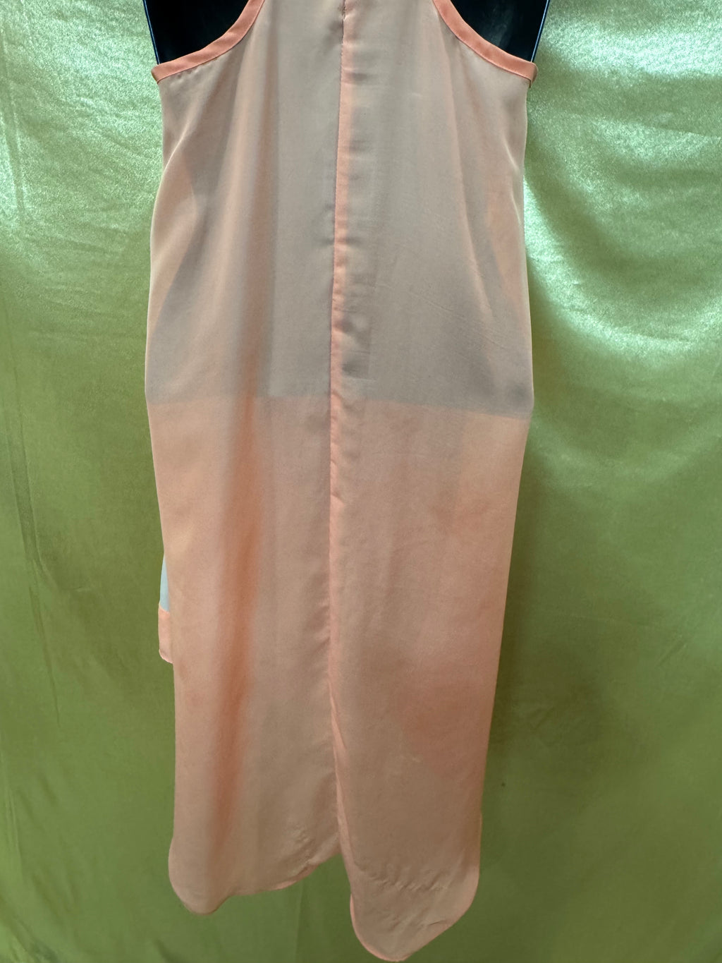 Pretty Rebellious High-Low Tank Top Coral Peach Size Small