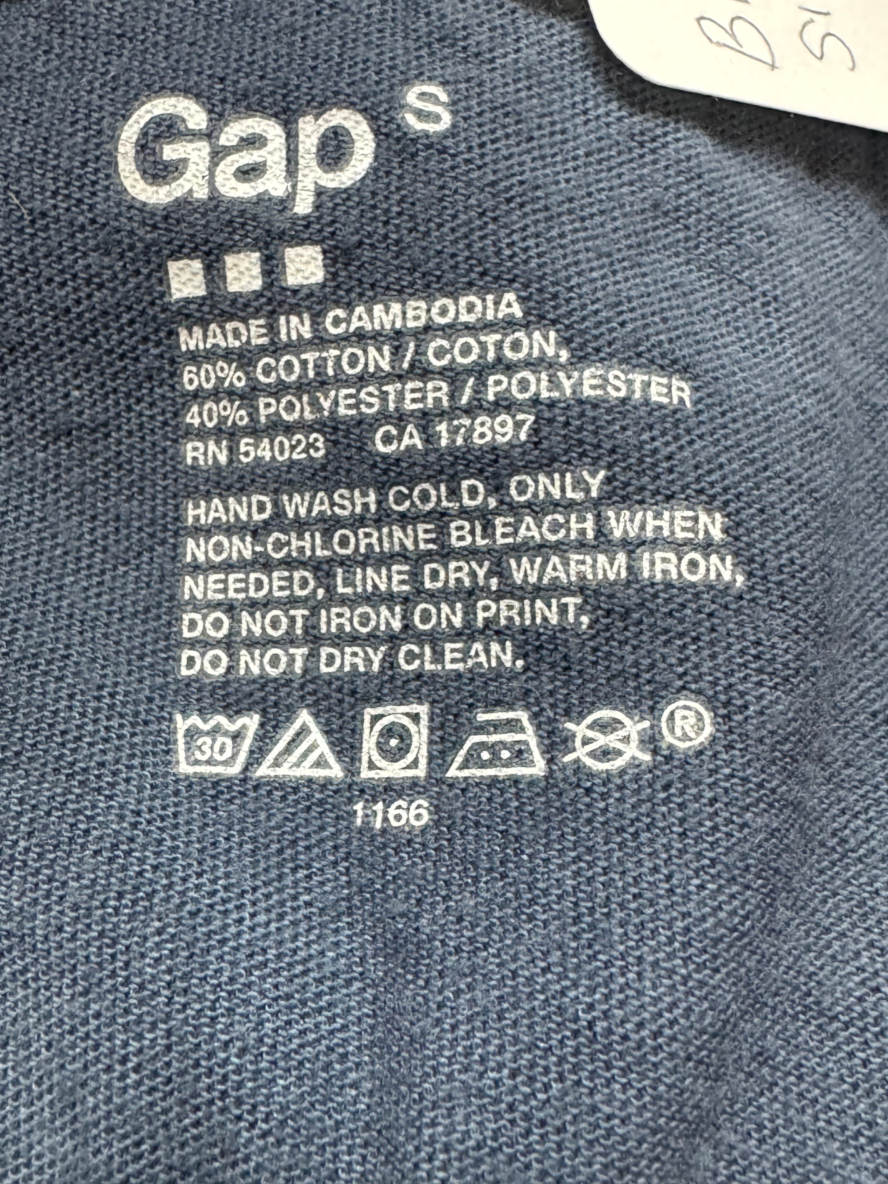 Gap Navy Blue Pom-Pom Trim Sleeveless Tank Top | Size S