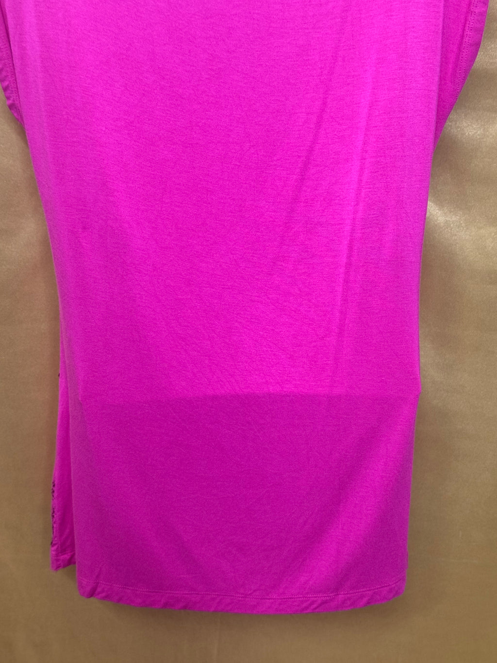 Madison Hot Pink Sequin Geometric Tunic Top Size Small Scoop Neck