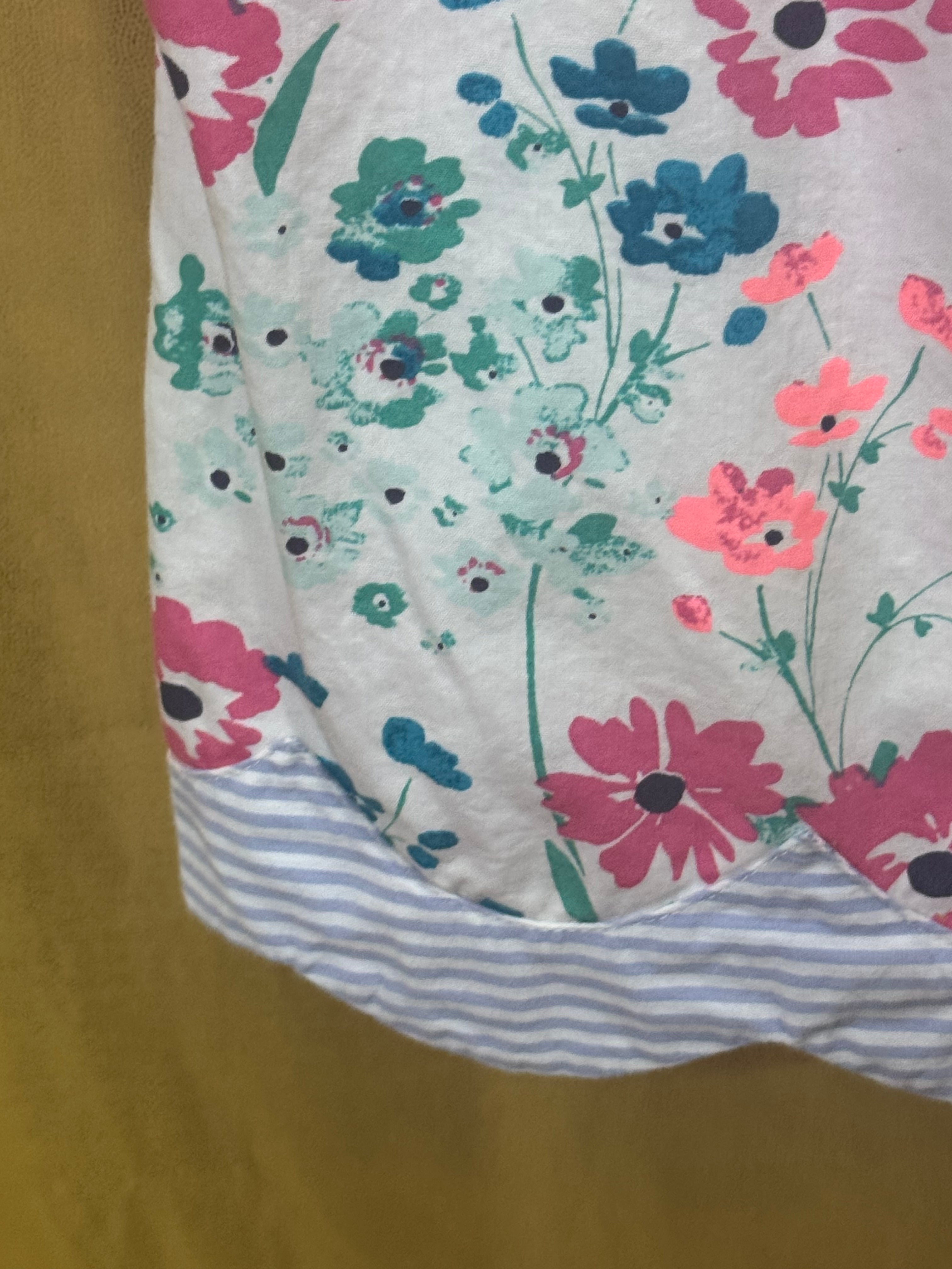 Crown & Ivy Sleeveless Floral Blouse Size PM