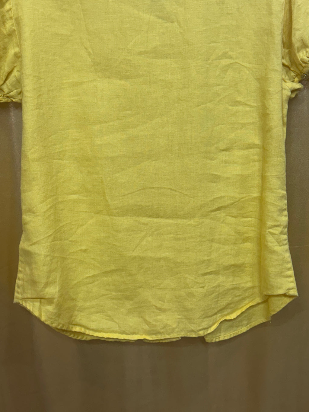Liz Claiborne New York Yellow Peter Pan Collar Top Medium