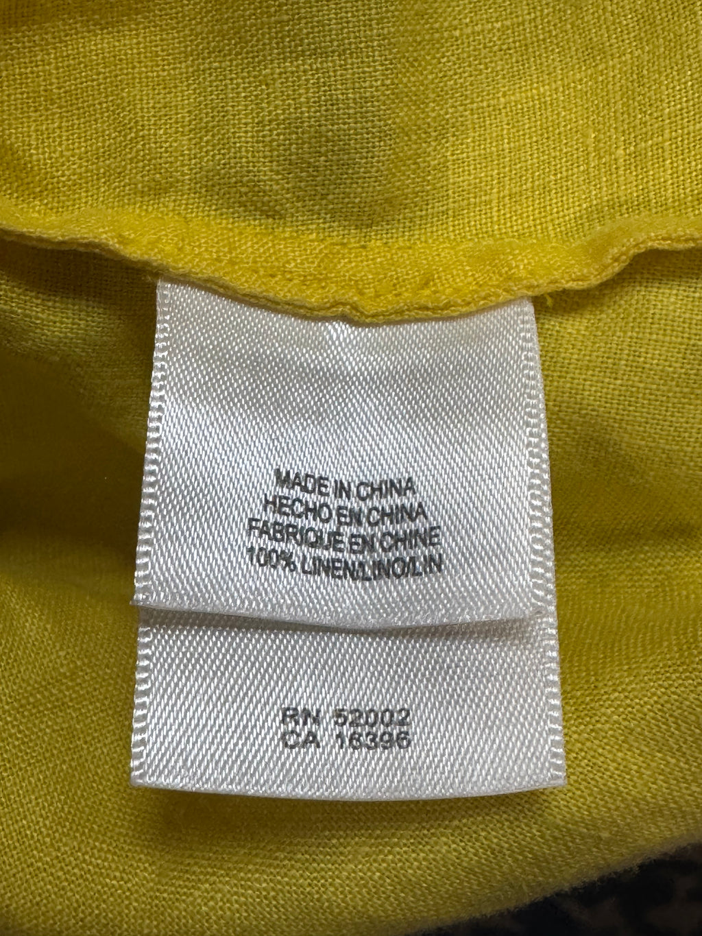 Liz Claiborne New York Yellow Peter Pan Collar Top Medium