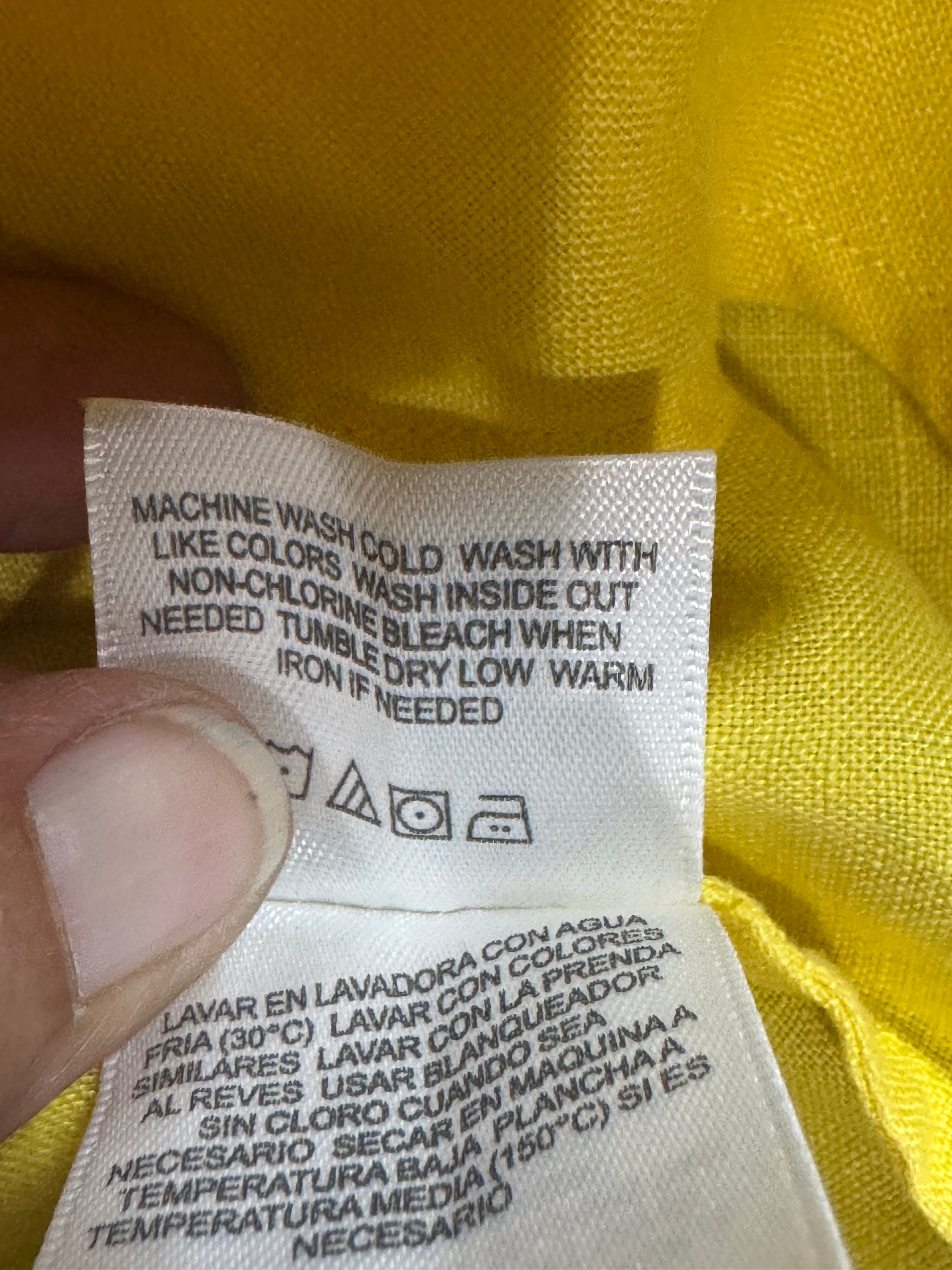 Liz Claiborne New York Yellow Peter Pan Collar Top Medium
