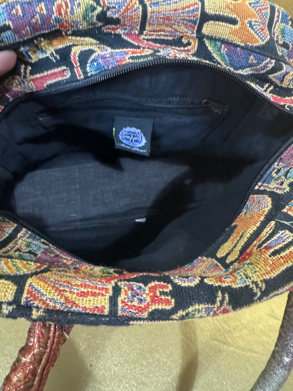 Vintage Laurel Burch "Feline Story" Tapestry Tote Bag 🐾