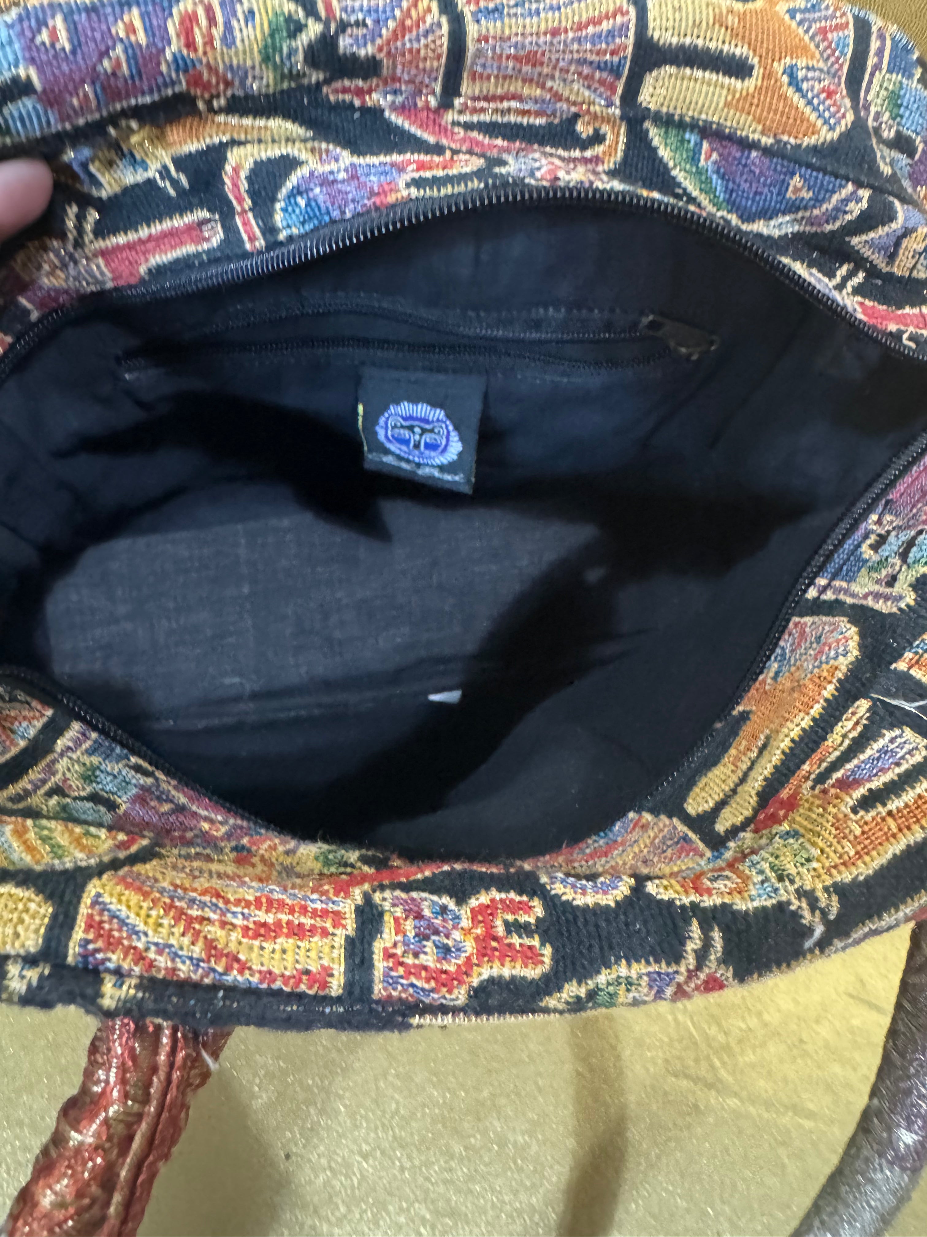 Vintage Laurel Burch "Feline Story" Tapestry Tote Bag 🐾