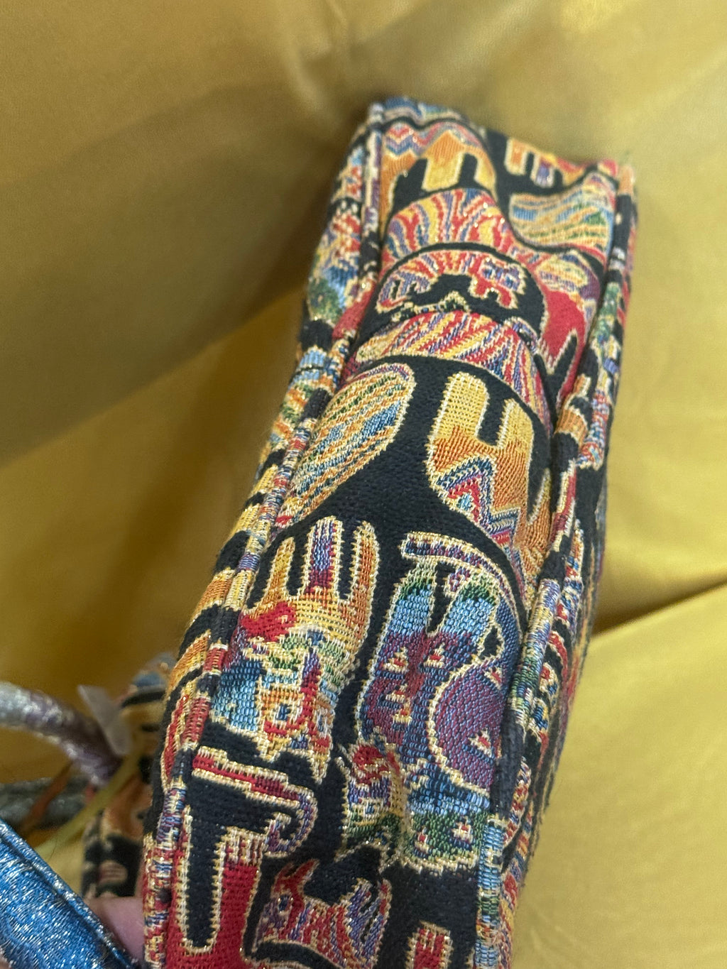 Vintage Laurel Burch "Feline Story" Tapestry Tote Bag 🐾