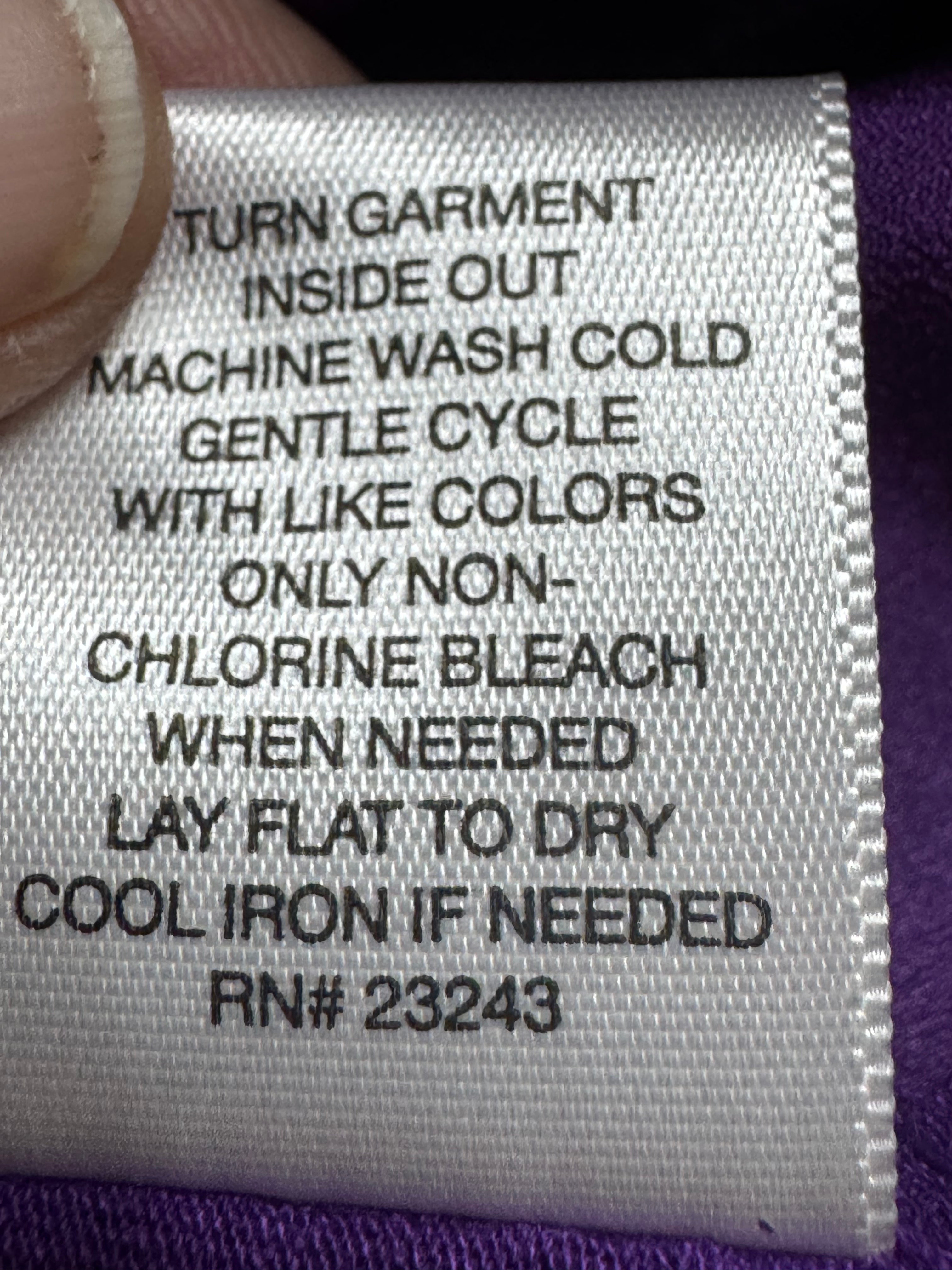 New York & Company Purple Mixed-Media Top - Size Small