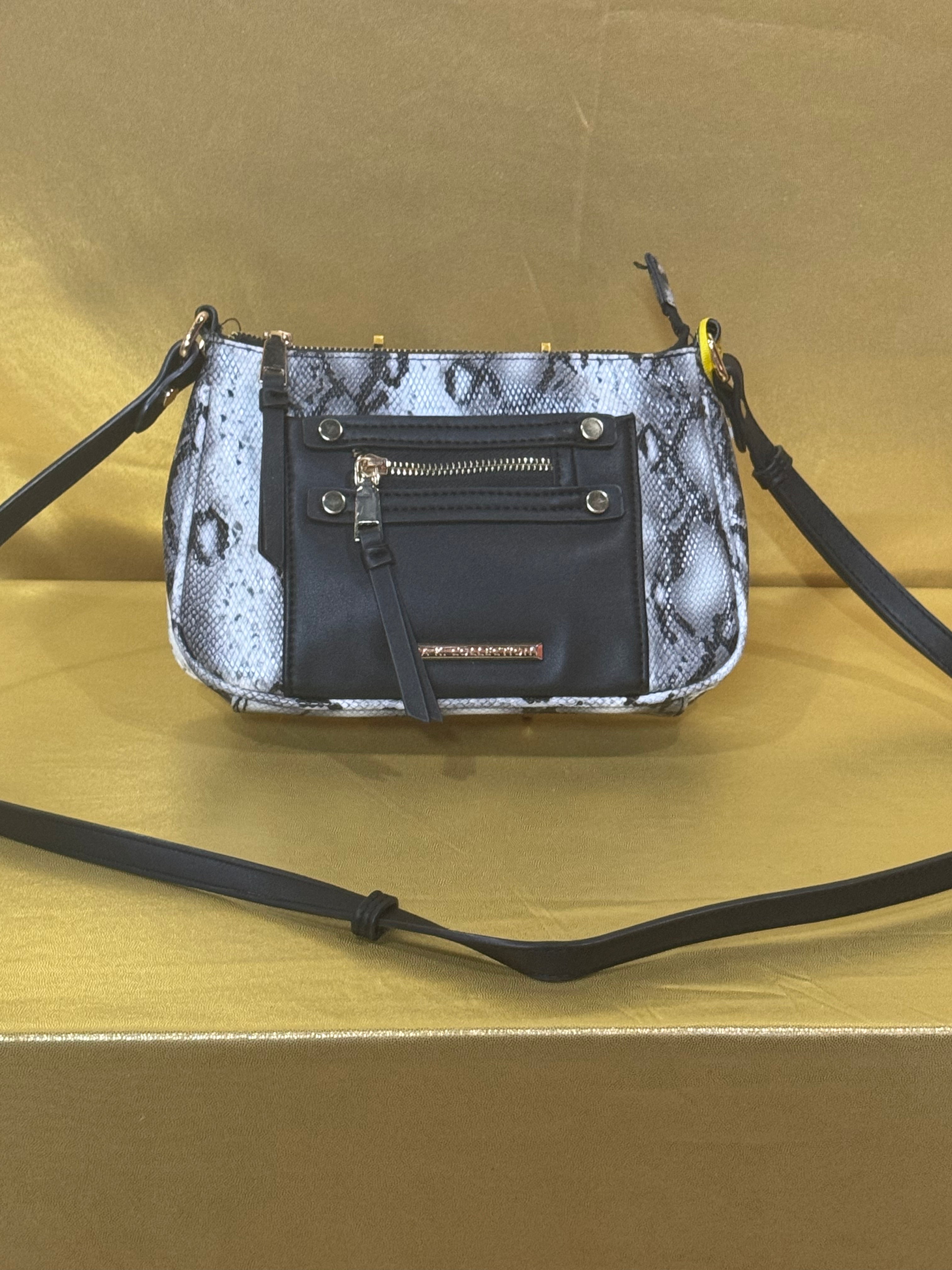 MKF Collection by Mia K Snake Print Vegan Leather Crossbody Bag