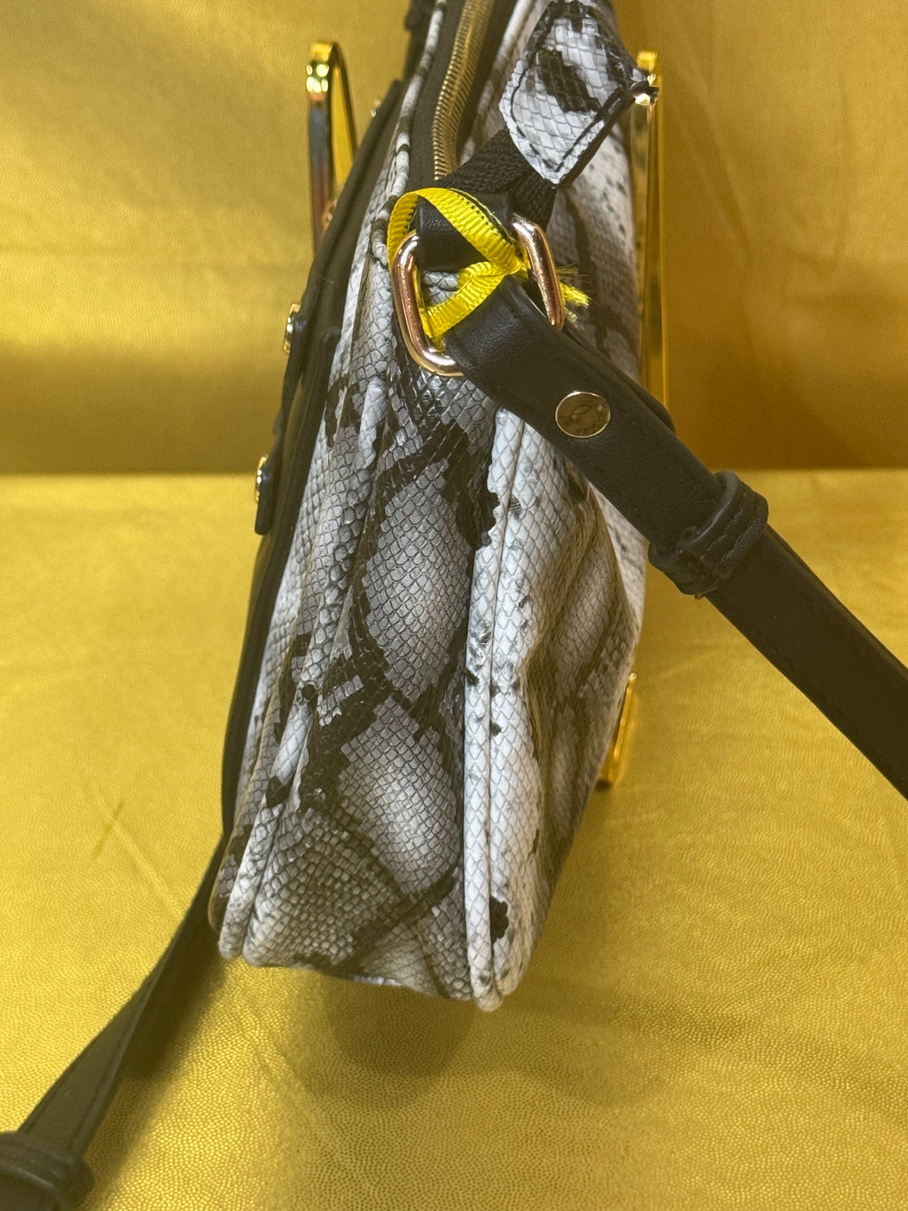 MKF Collection by Mia K Snake Print Vegan Leather Crossbody Bag