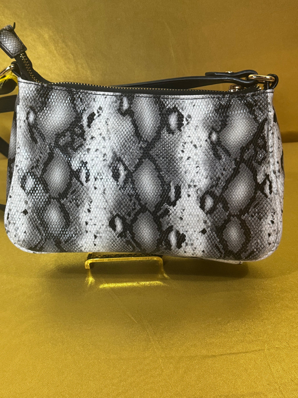 MKF Collection by Mia K Snake Print Vegan Leather Crossbody Bag