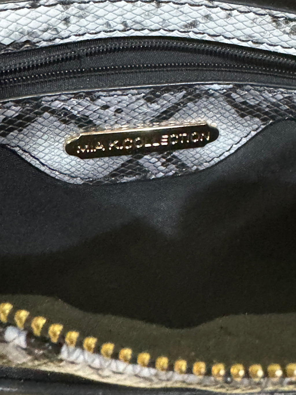 MKF Collection by Mia K Snake Print Vegan Leather Crossbody Bag
