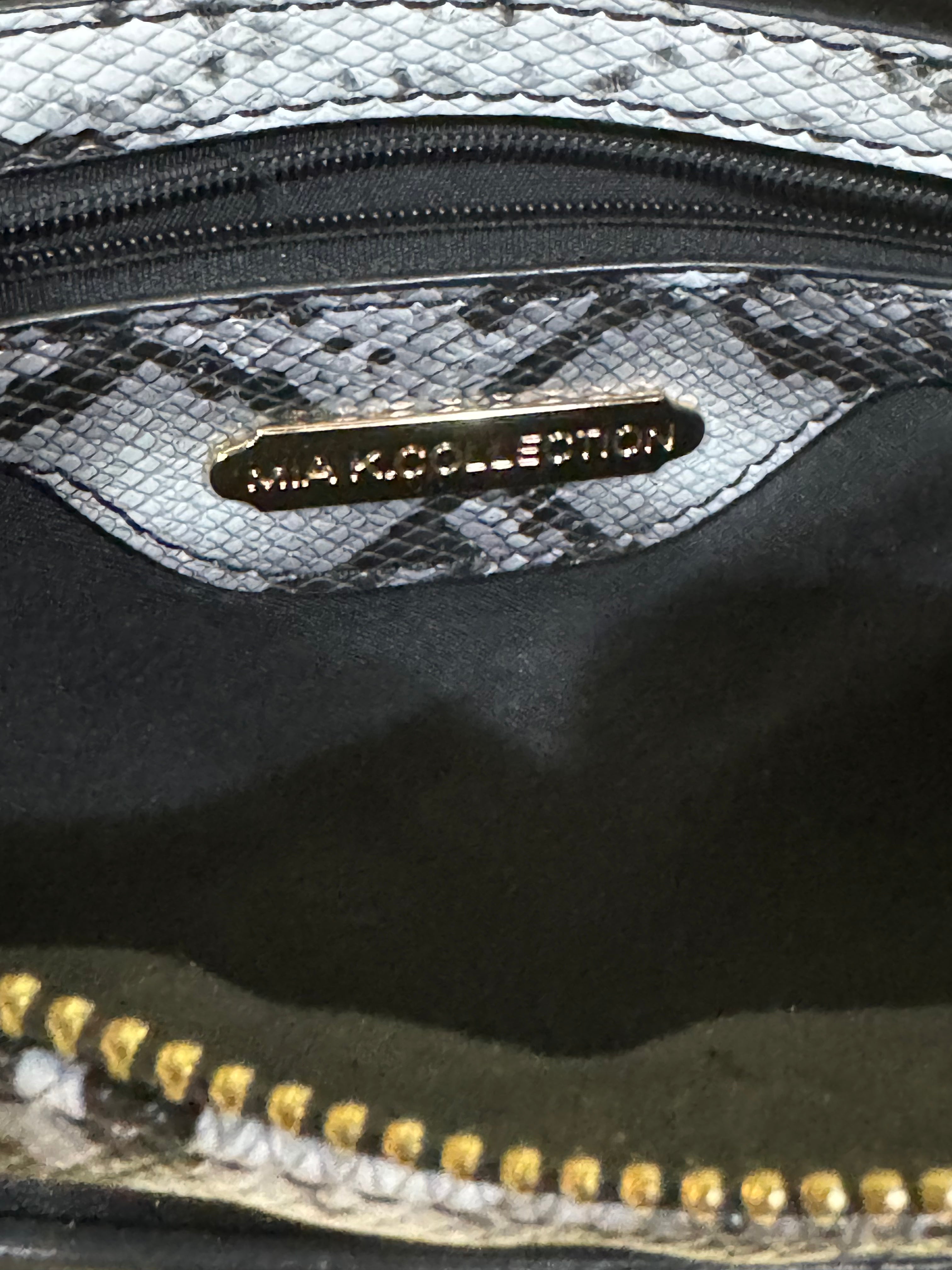 MKF Collection by Mia K Snake Print Vegan Leather Crossbody Bag