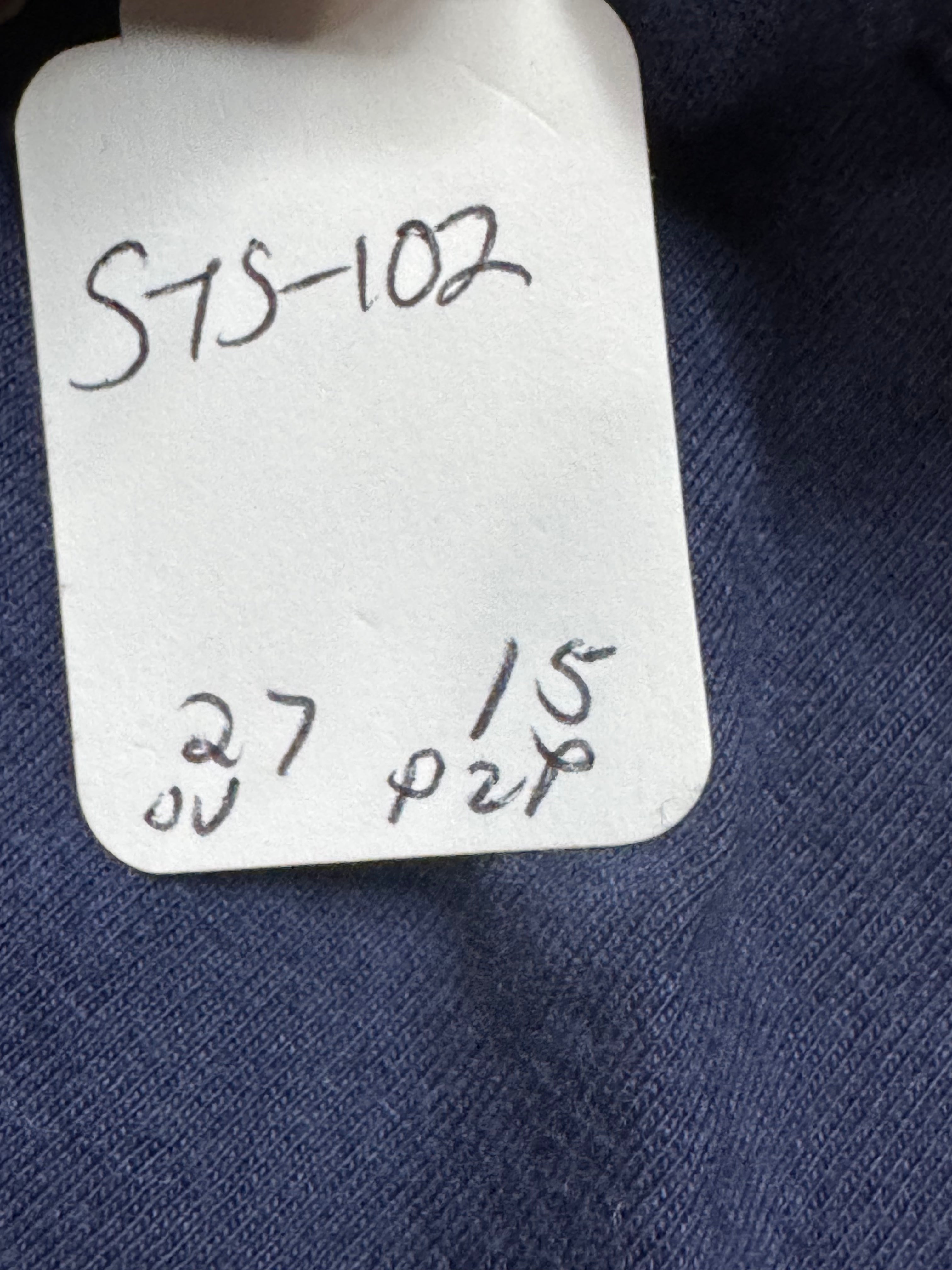 KIKIT Navy Blue Ruched Embellished V-Neck Sleeveless Top Sz S Cotton Modal