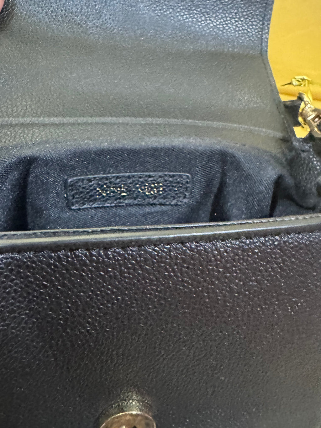 Nine West Hollis Mini Crossbody Flap Bag - Textured Black with Gold Clasp