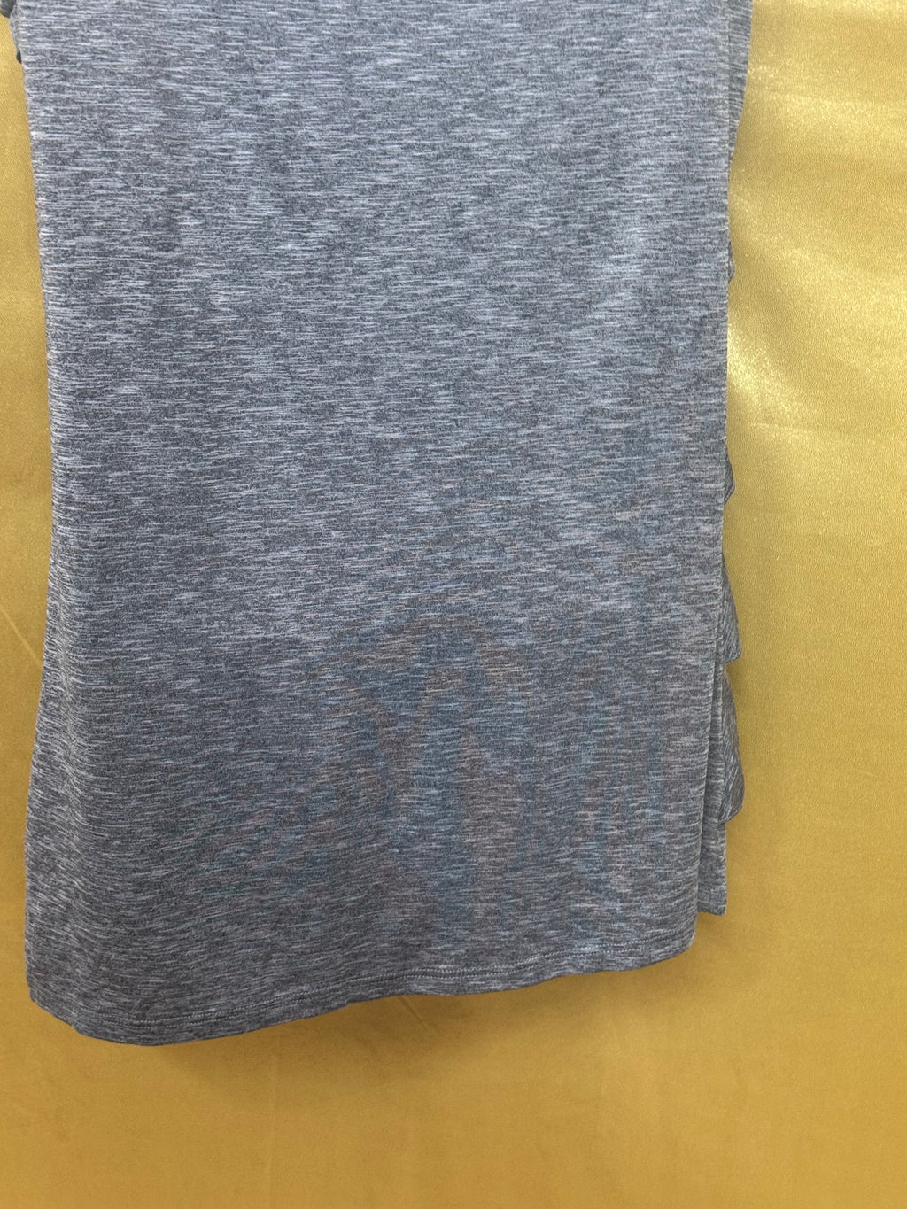 Rafaella Gray Tiered Ruffle Cap Sleeve Top - Size S