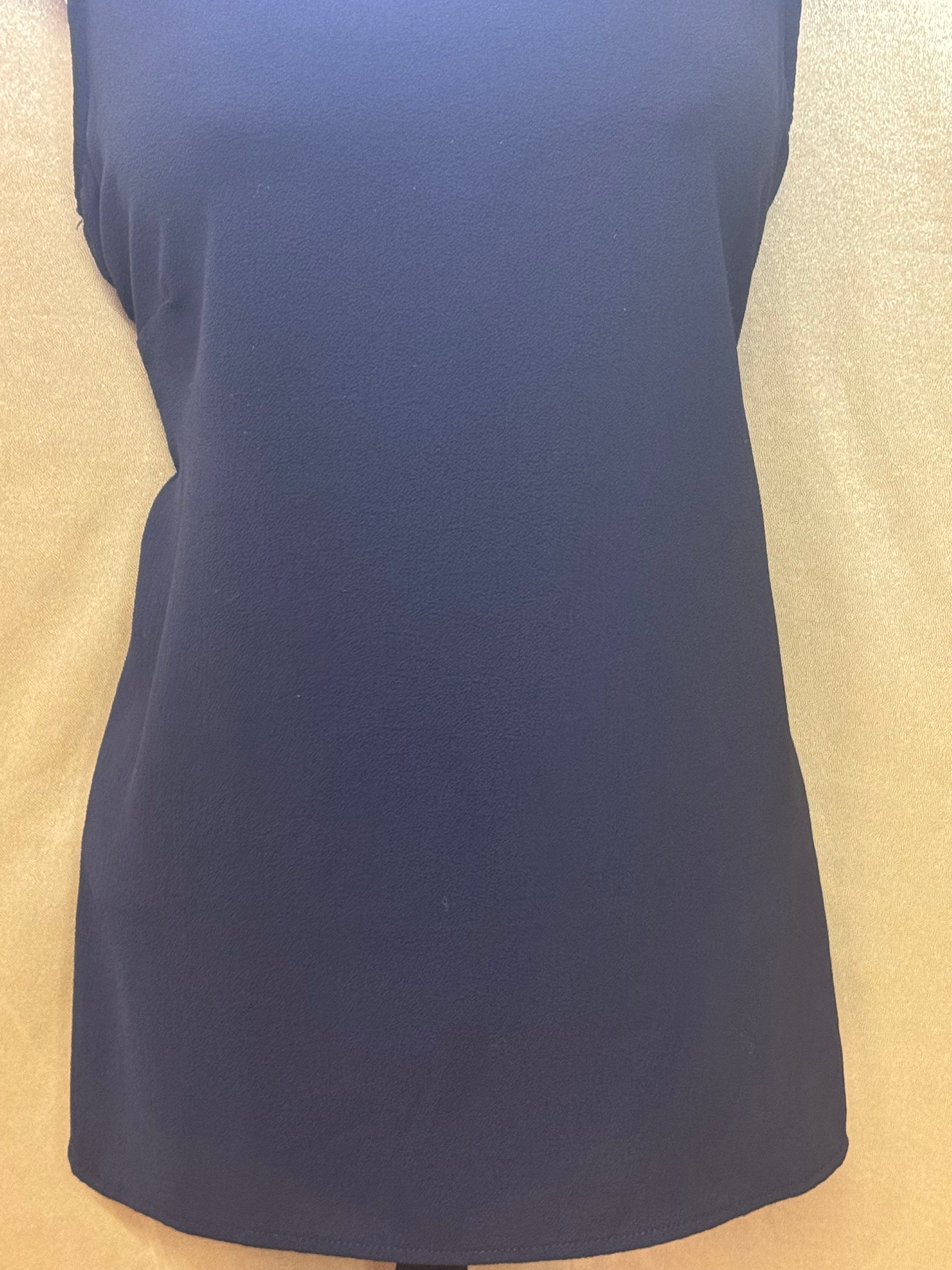 Harlow & Graham Black Keyhole Back Tank Top Shell - Size Small
