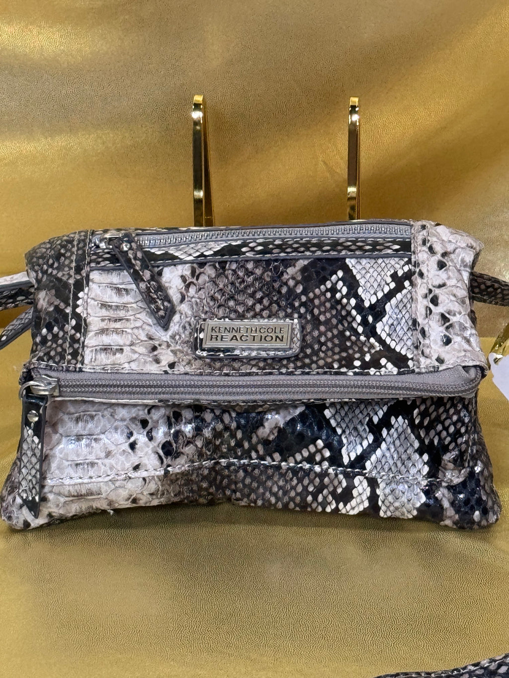Kenneth Cole Reaction Faux Snakeskin Crossbody Bag