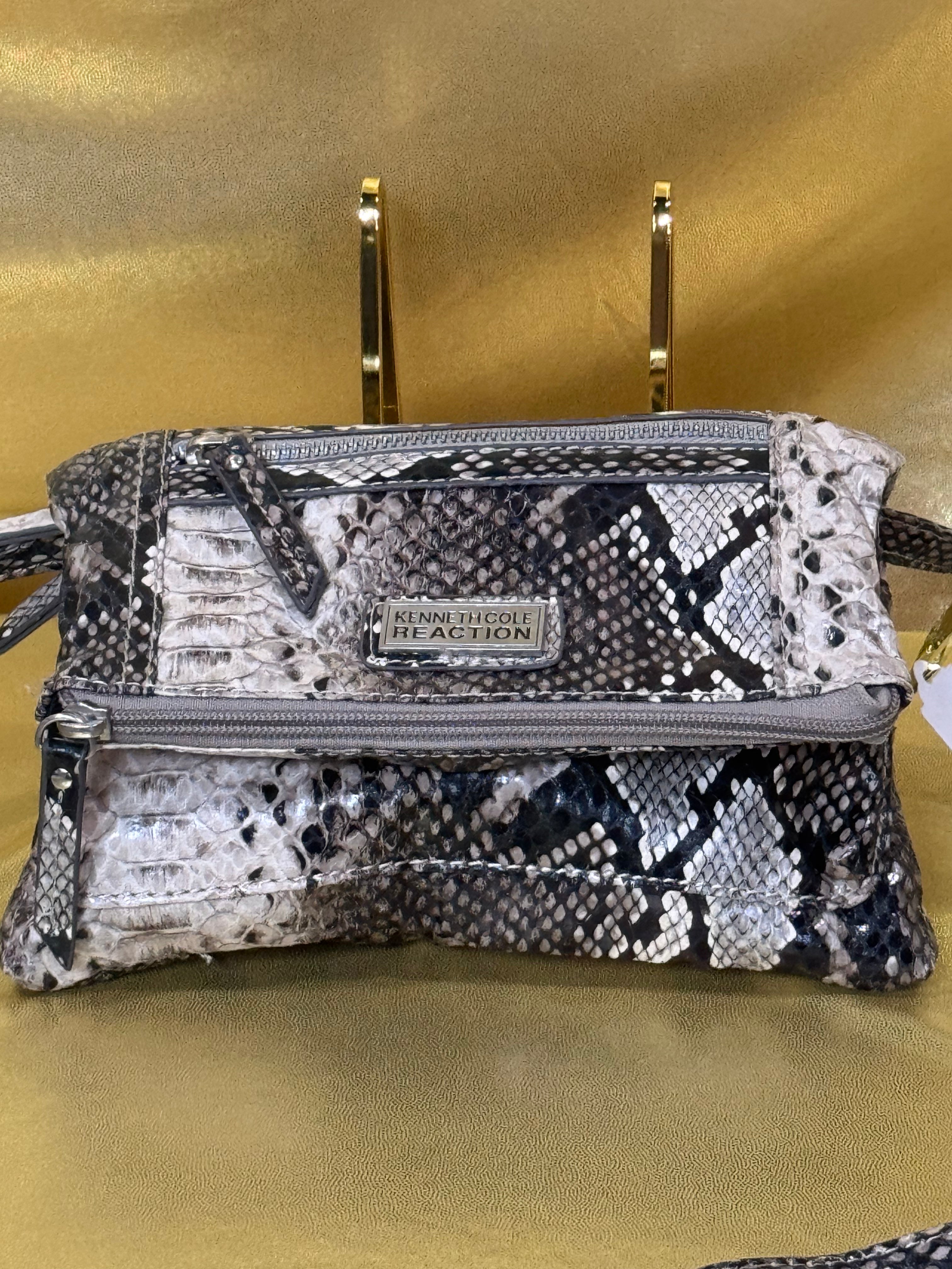 Kenneth Cole Reaction Faux Snakeskin Crossbody Bag