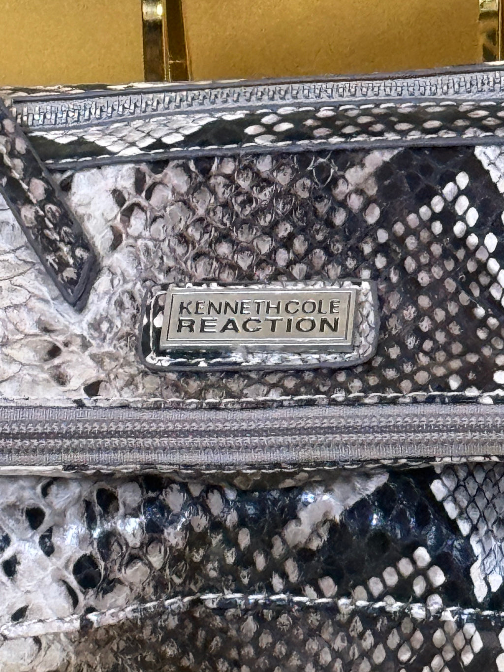 Kenneth Cole Reaction Faux Snakeskin Crossbody Bag