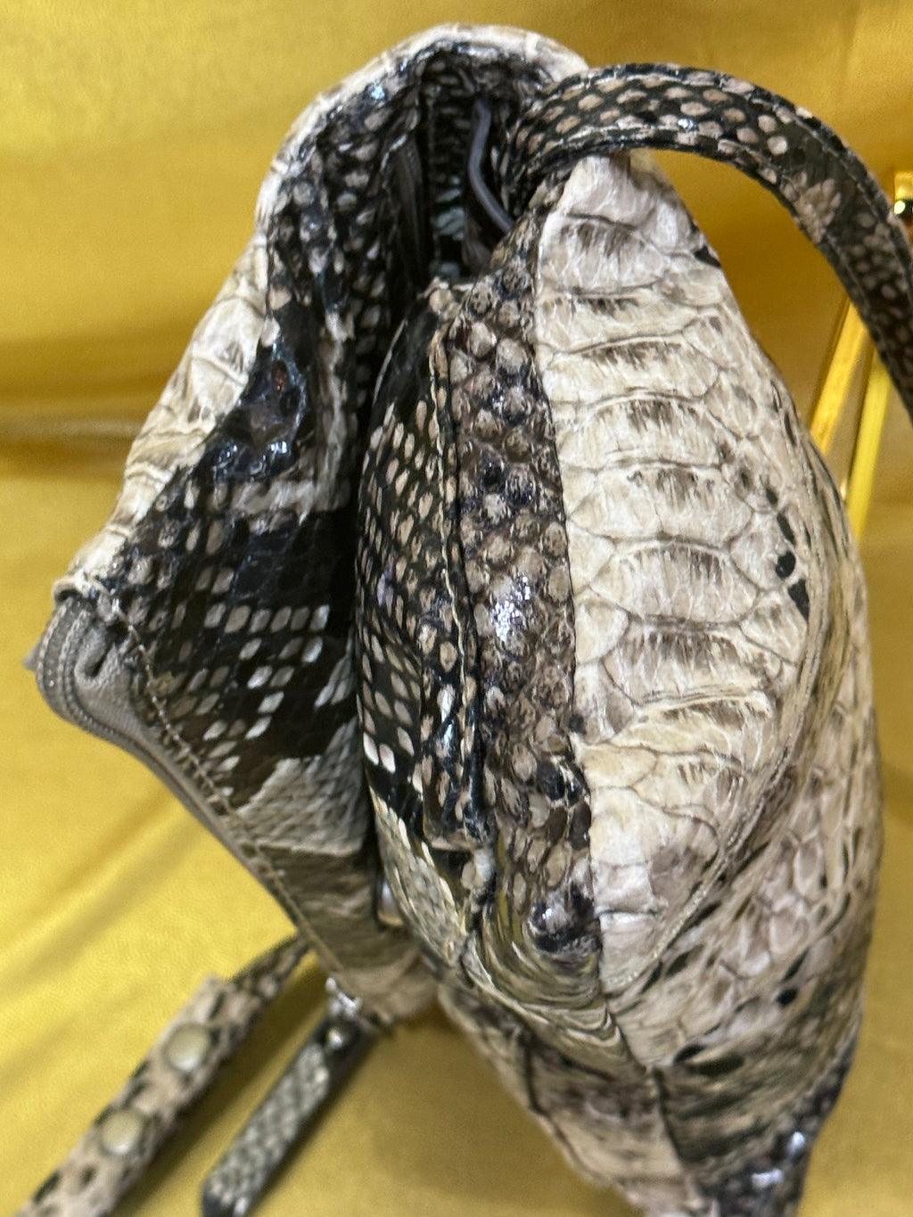 Kenneth Cole Reaction Faux Snakeskin Crossbody Bag