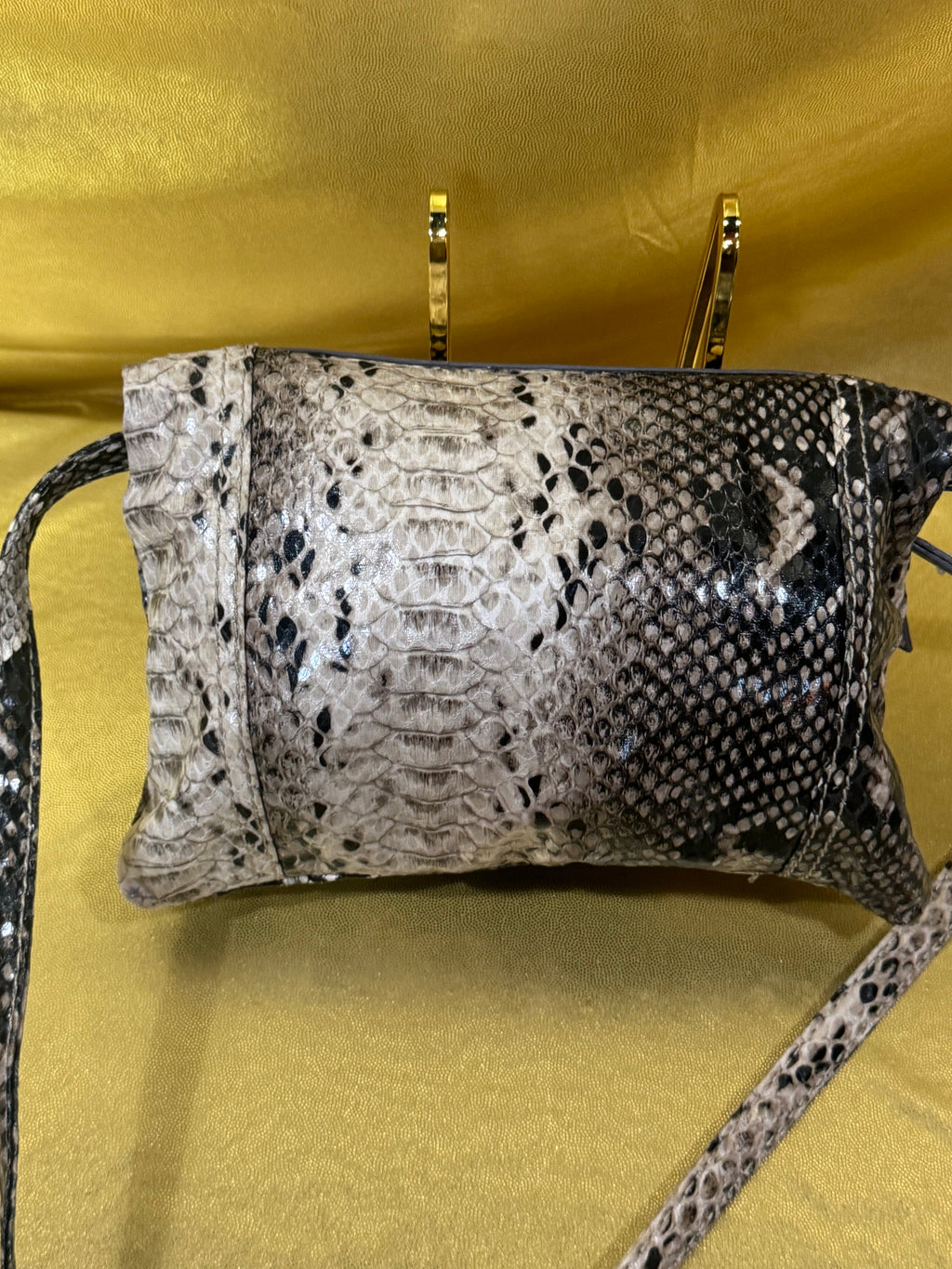 Kenneth Cole Reaction Faux Snakeskin Crossbody Bag