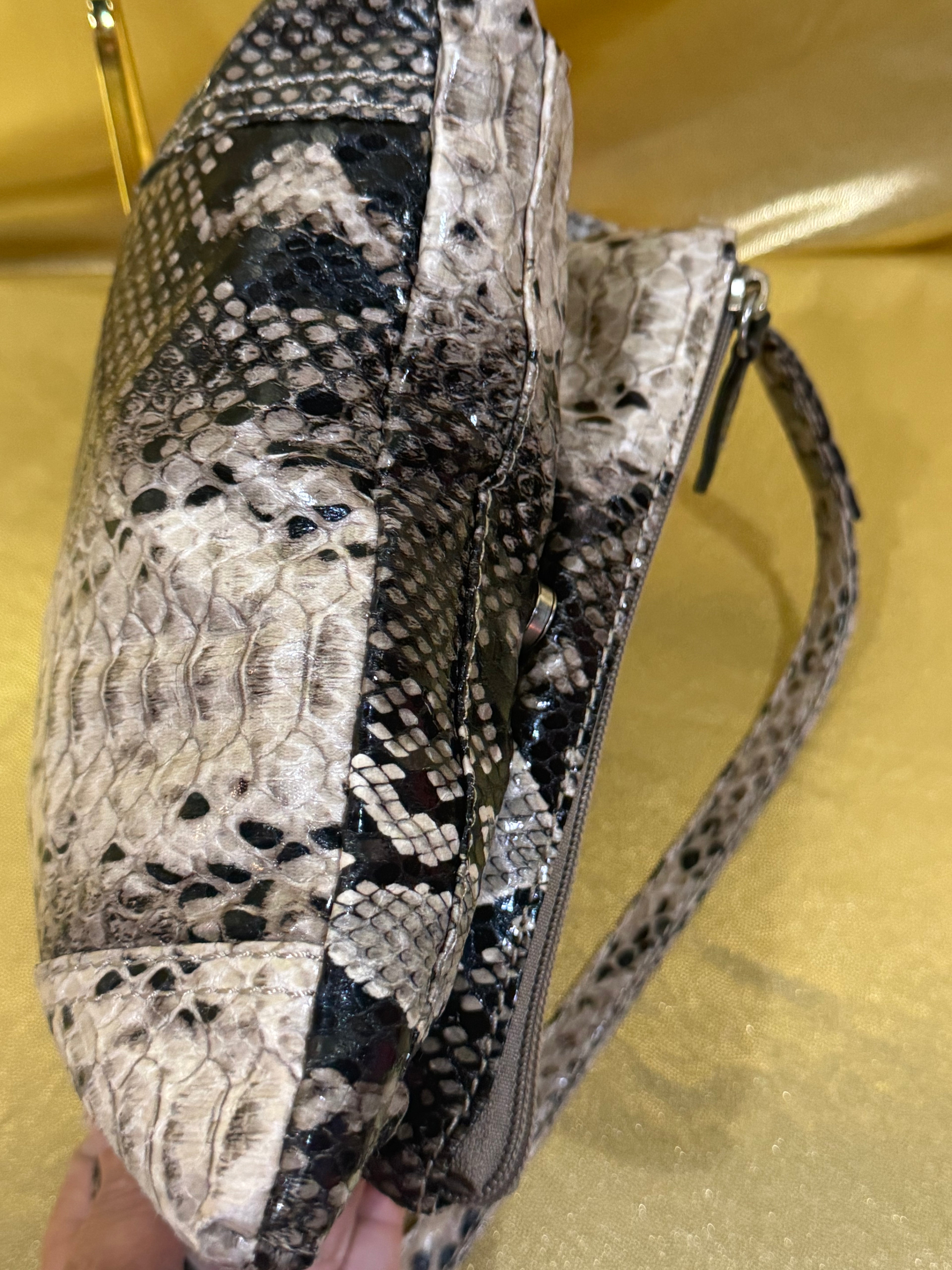 Kenneth Cole Reaction Faux Snakeskin Crossbody Bag