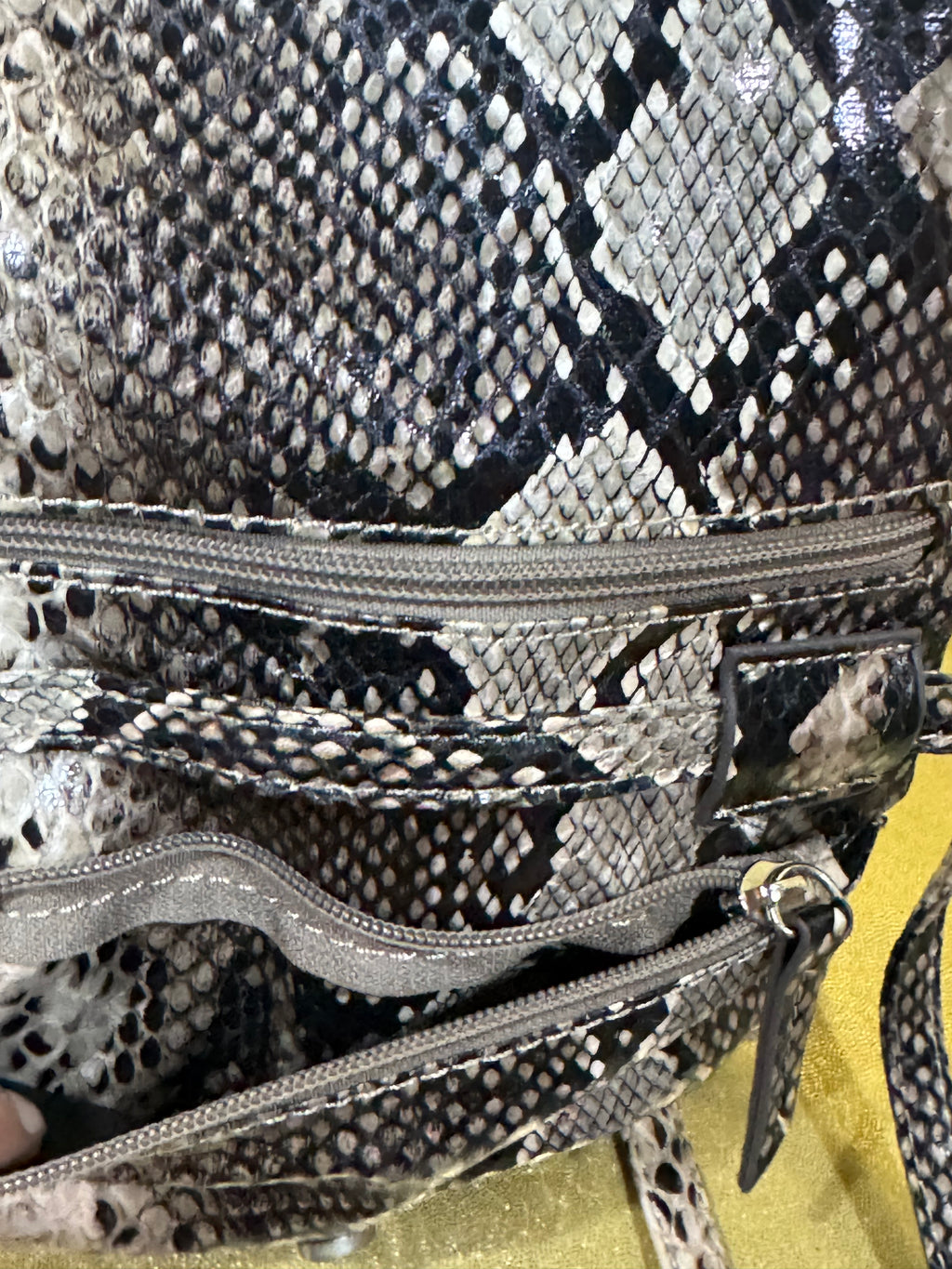 Kenneth Cole Reaction Faux Snakeskin Crossbody Bag