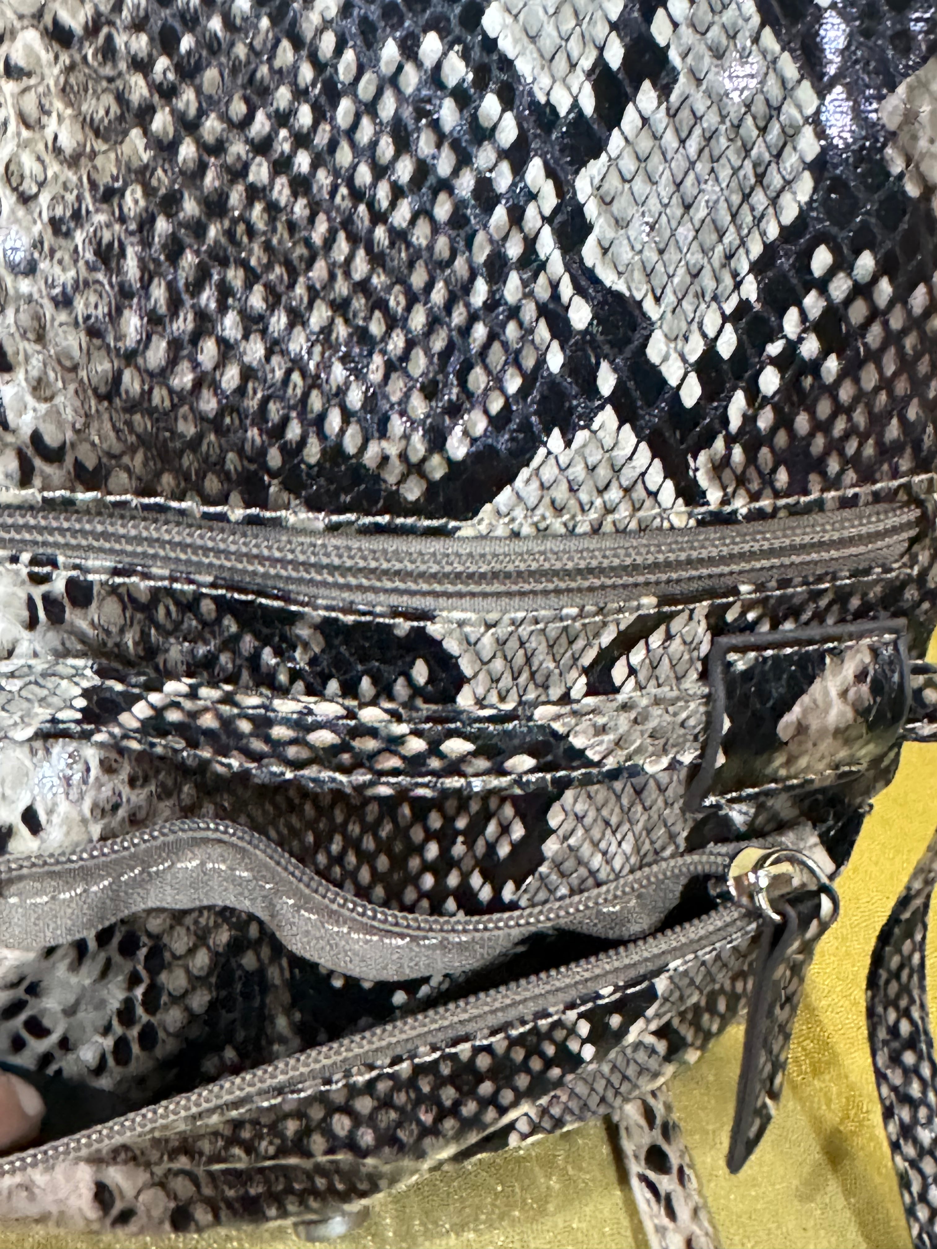 Kenneth Cole Reaction Faux Snakeskin Crossbody Bag
