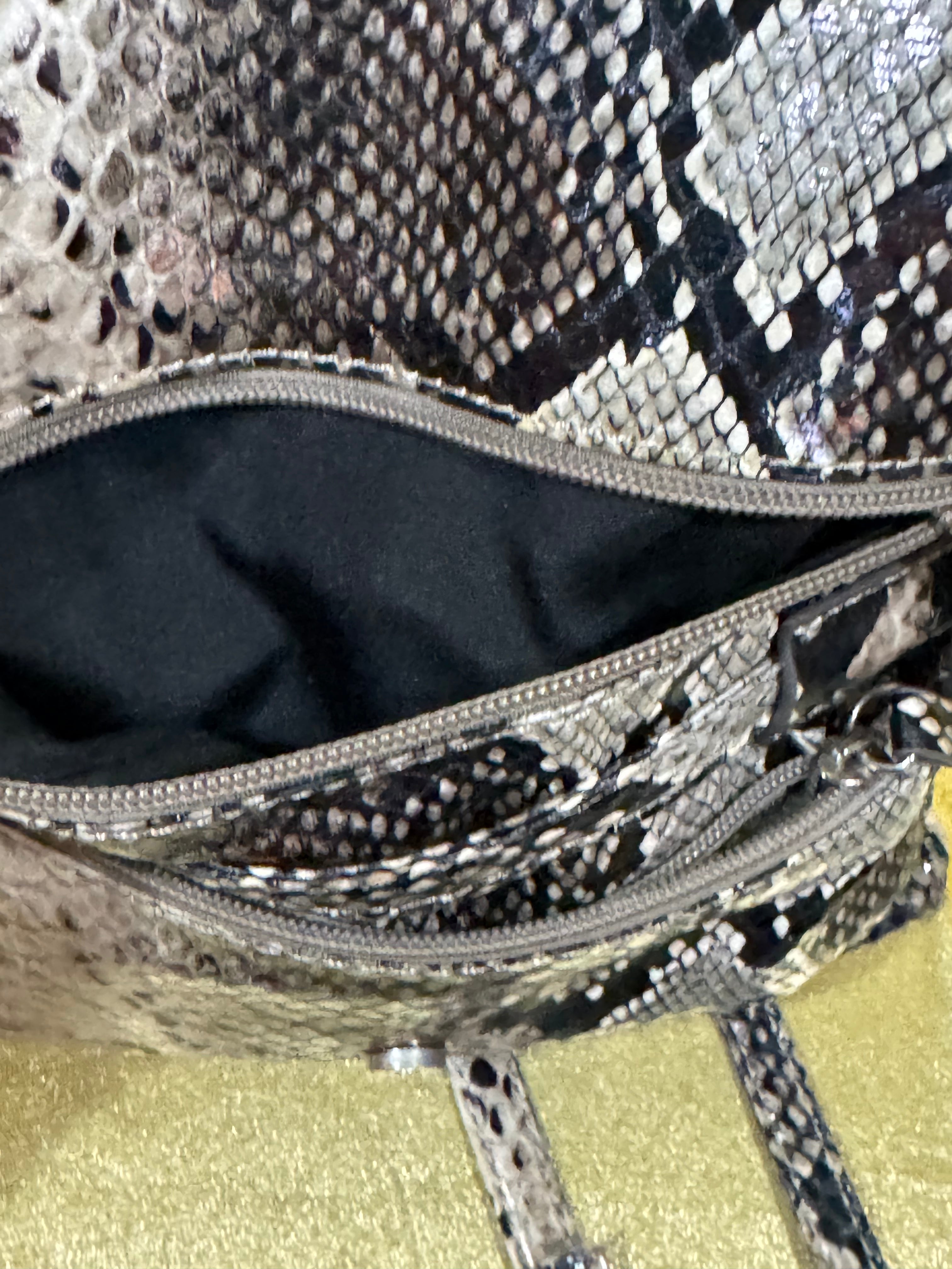 Kenneth Cole Reaction Faux Snakeskin Crossbody Bag